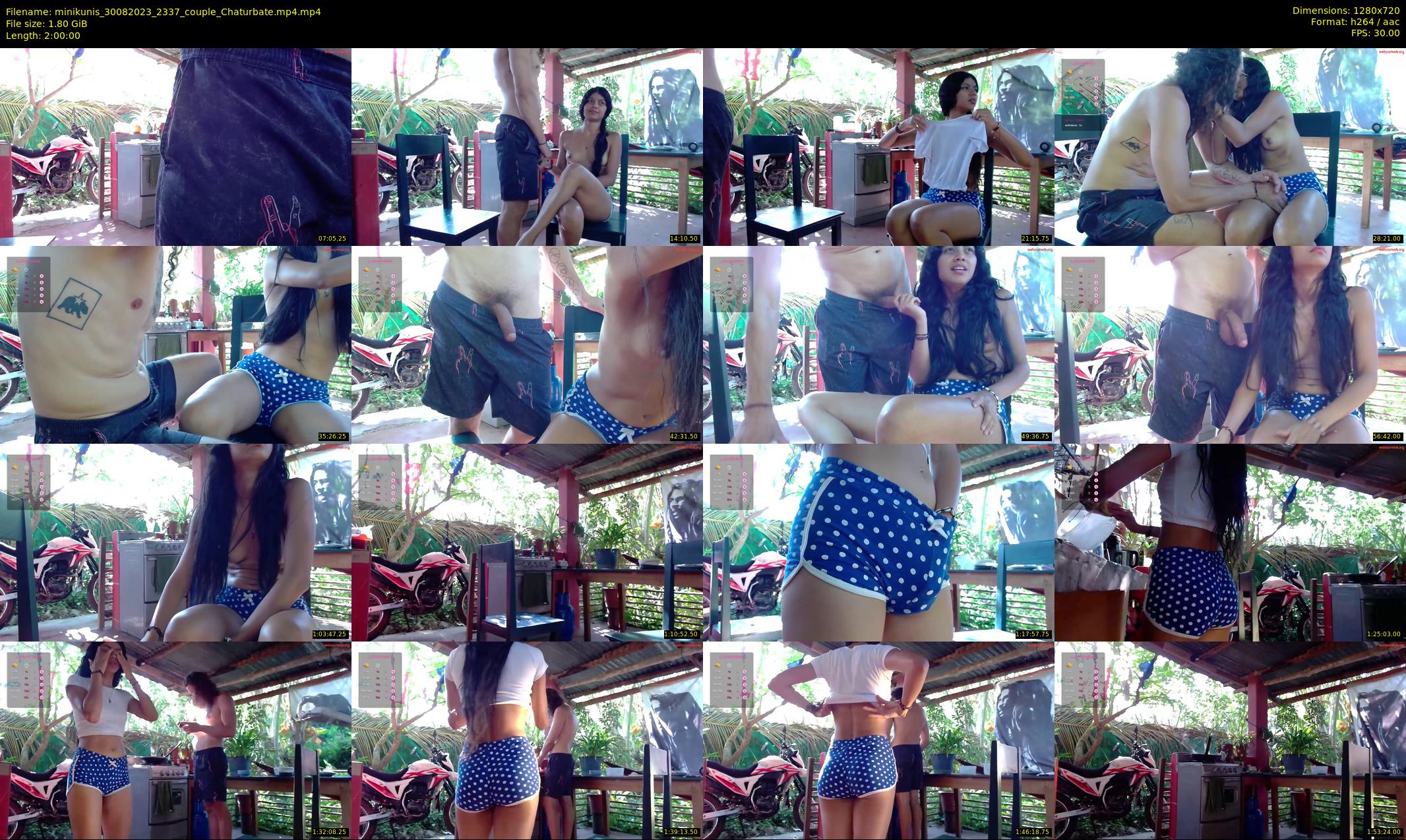 minikunis — 120 minute Chaturbate couple cam show recording, 720p, Aug 30, 2023