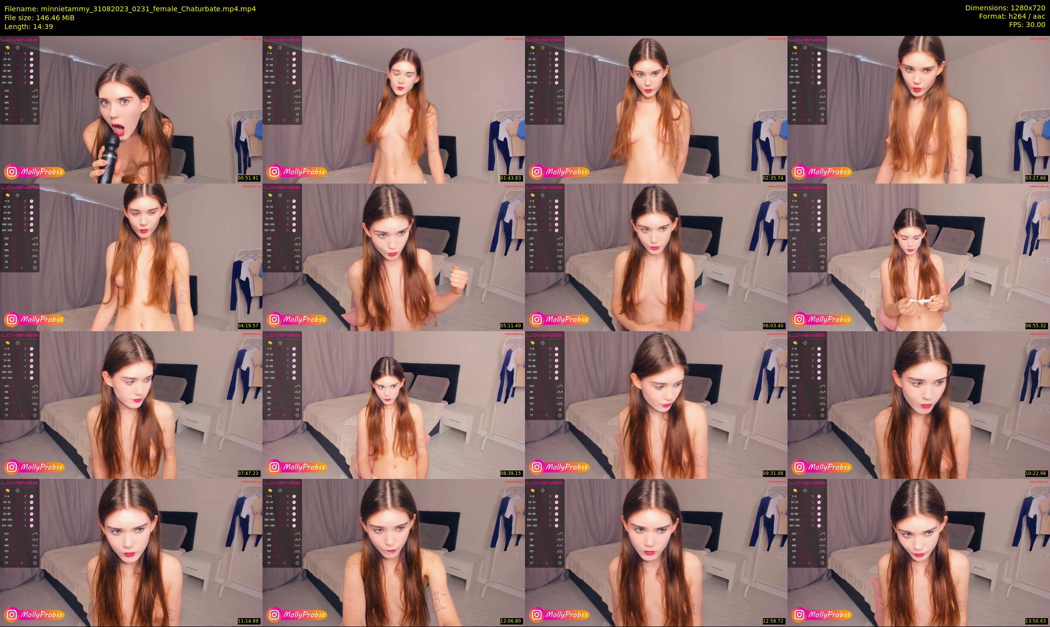 minnietammy — 15 minute Chaturbate female cam show recording, 720p, Aug 31, 2023