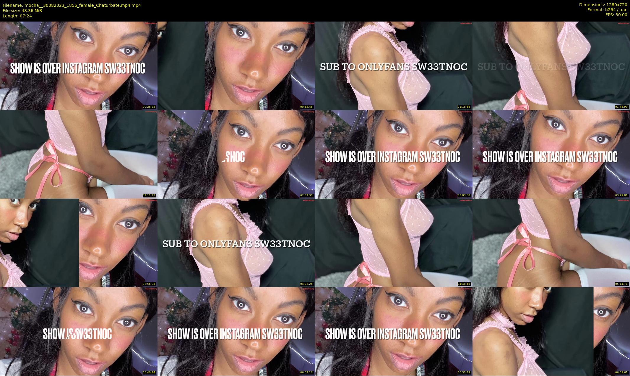mocha_ — 8 minute Chaturbate female cam show recording, 720p, Aug 30, 2023