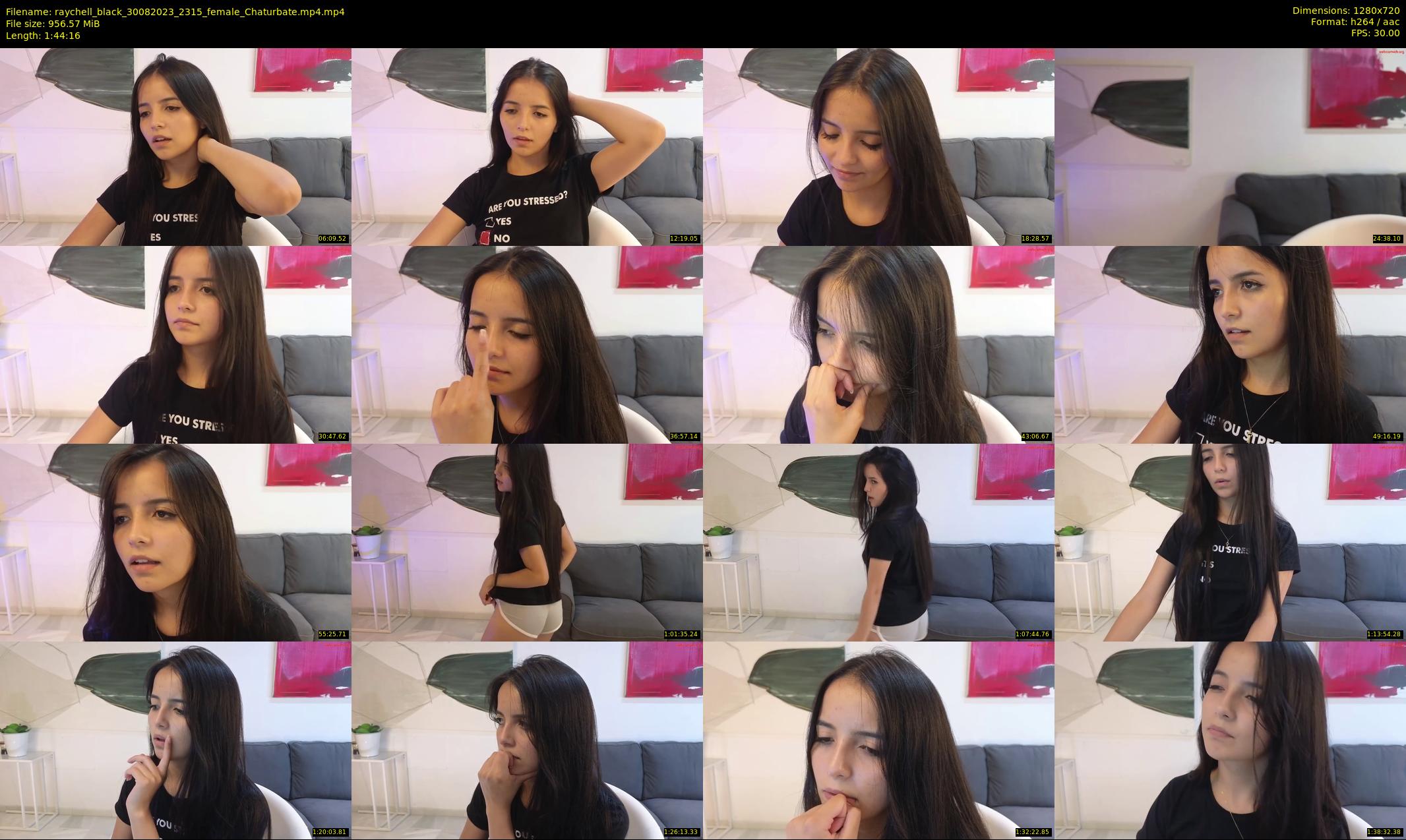 raychell_black — 105 minute Chaturbate female cam show recording, 720p, Aug 30, 2023