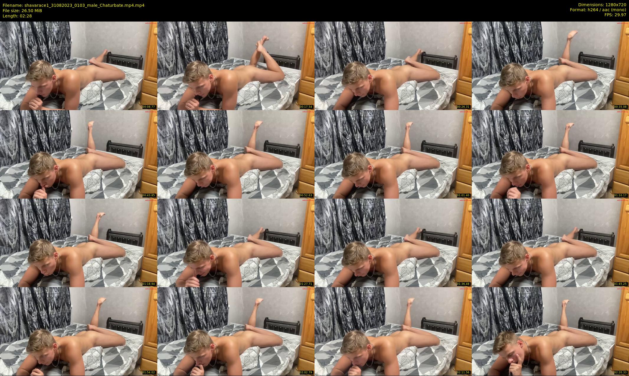 shavarace1 — 3 minute Chaturbate male cam show recording, 720p, Aug 31, 2023