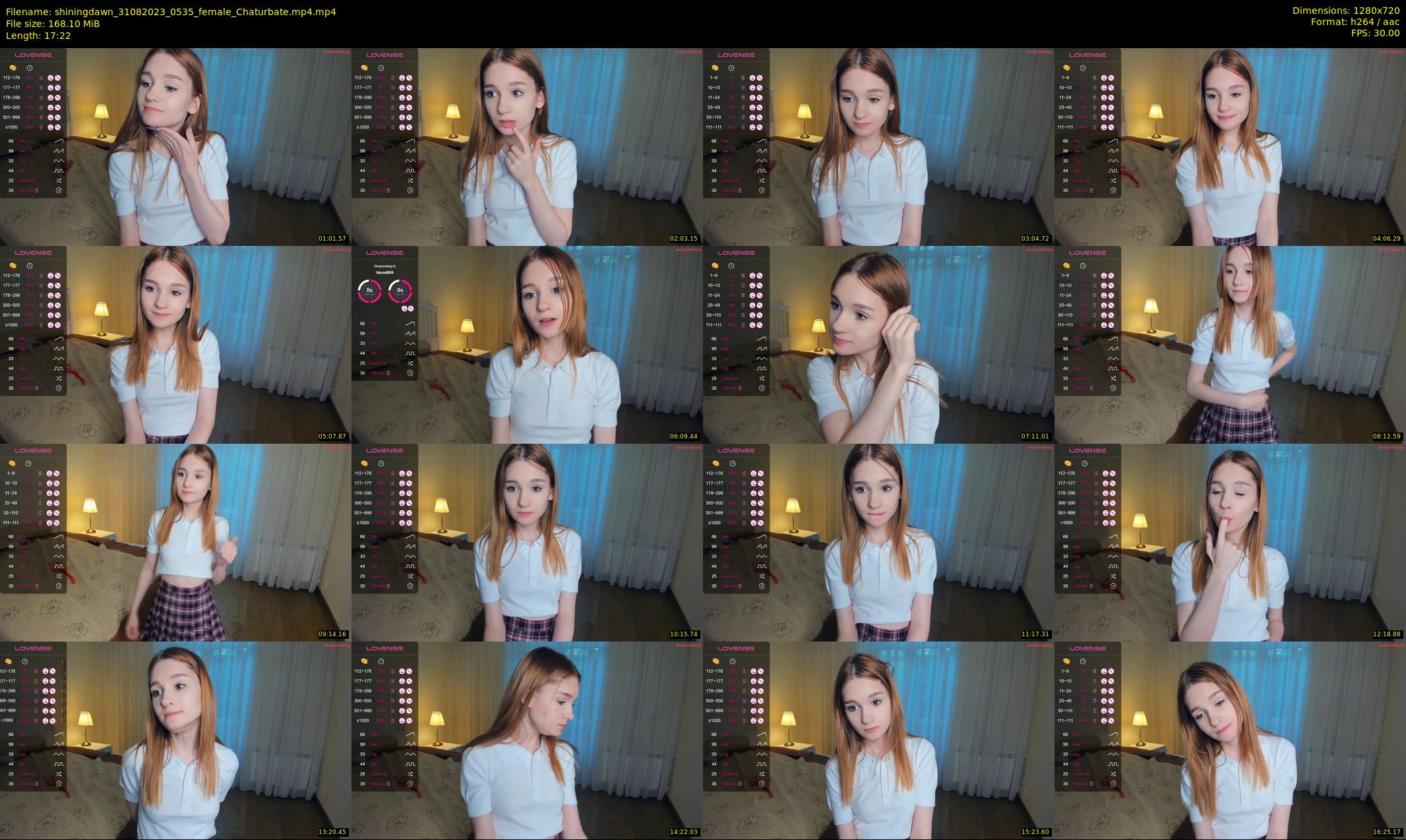 shiningdawn — 18 minute Chaturbate female cam show recording, 720p, Aug 31, 2023