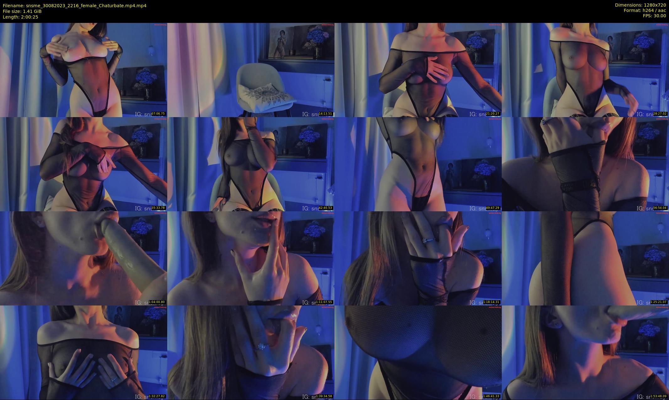 snsme — 121 minute Chaturbate female cam show recording, 720p, Aug 30, 2023