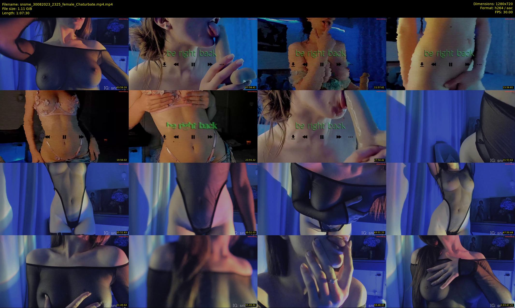 snsme — 68 minute Chaturbate female cam show recording, 720p, Aug 30, 2023