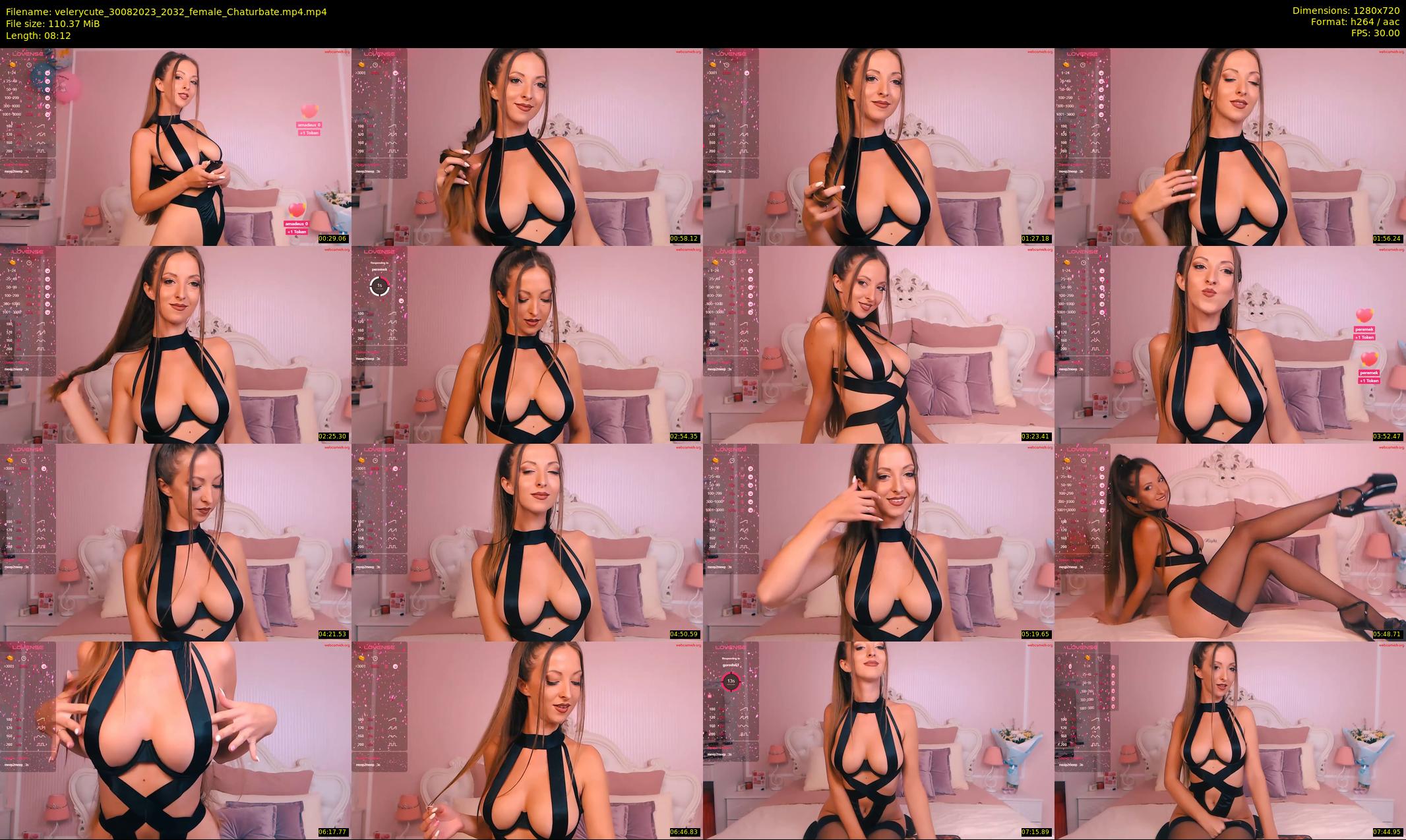 velerycute — 9 minute Chaturbate female cam show recording, 720p, Aug 30, 2023