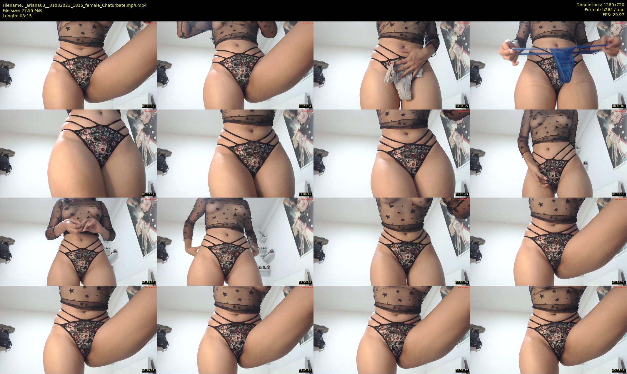 _ariana03_ — 4 minute Chaturbate female cam show recording, 720p, Aug 31, 2023