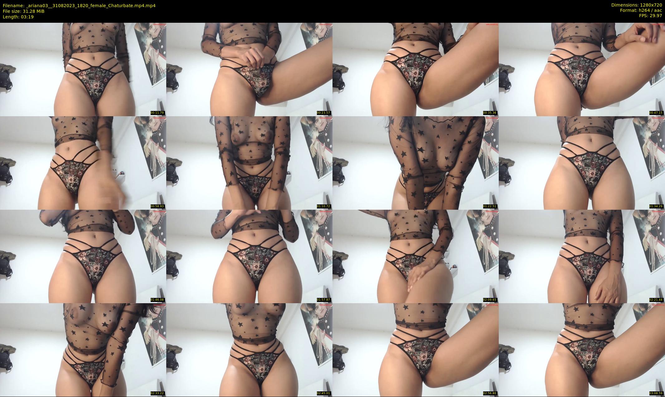 _ariana03_ — 4 minute Chaturbate female cam show recording, 720p, Aug 31, 2023