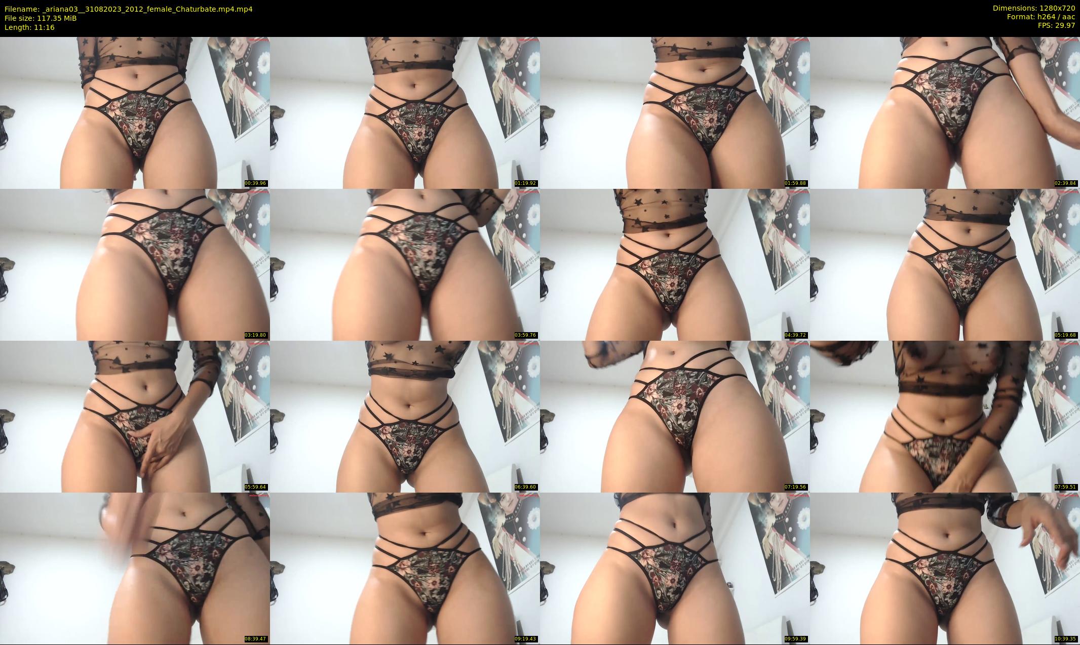 _ariana03_ — 12 minute Chaturbate female cam show recording, 720p, Aug 31, 2023