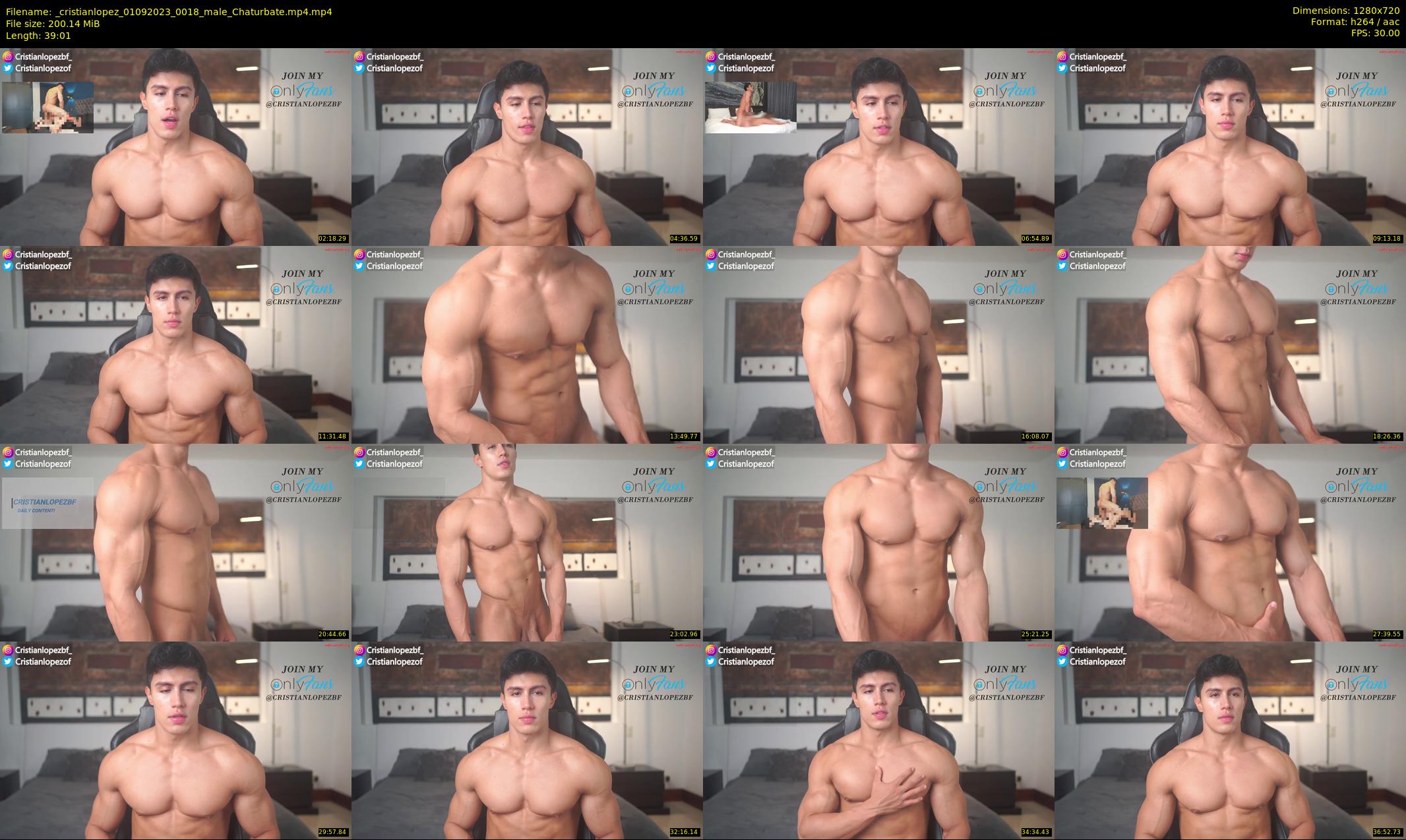 _cristianlopez — 40 minute Chaturbate male cam show recording, 720p, Sep 1, 2023