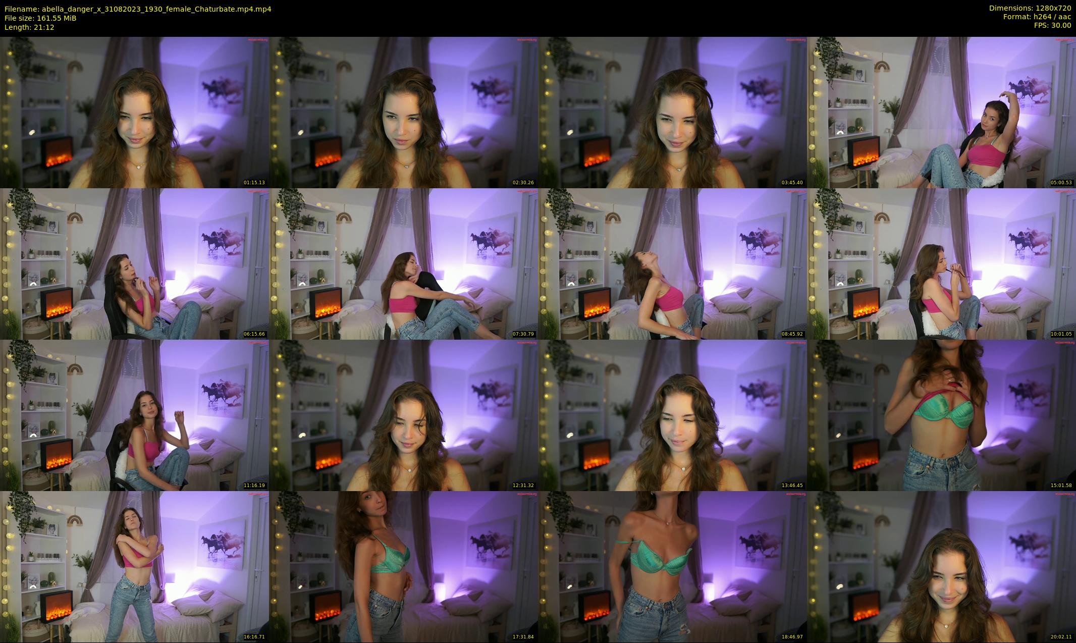 abella_danger_x — 22 minute Chaturbate female cam show recording, 720p, Aug 31, 2023