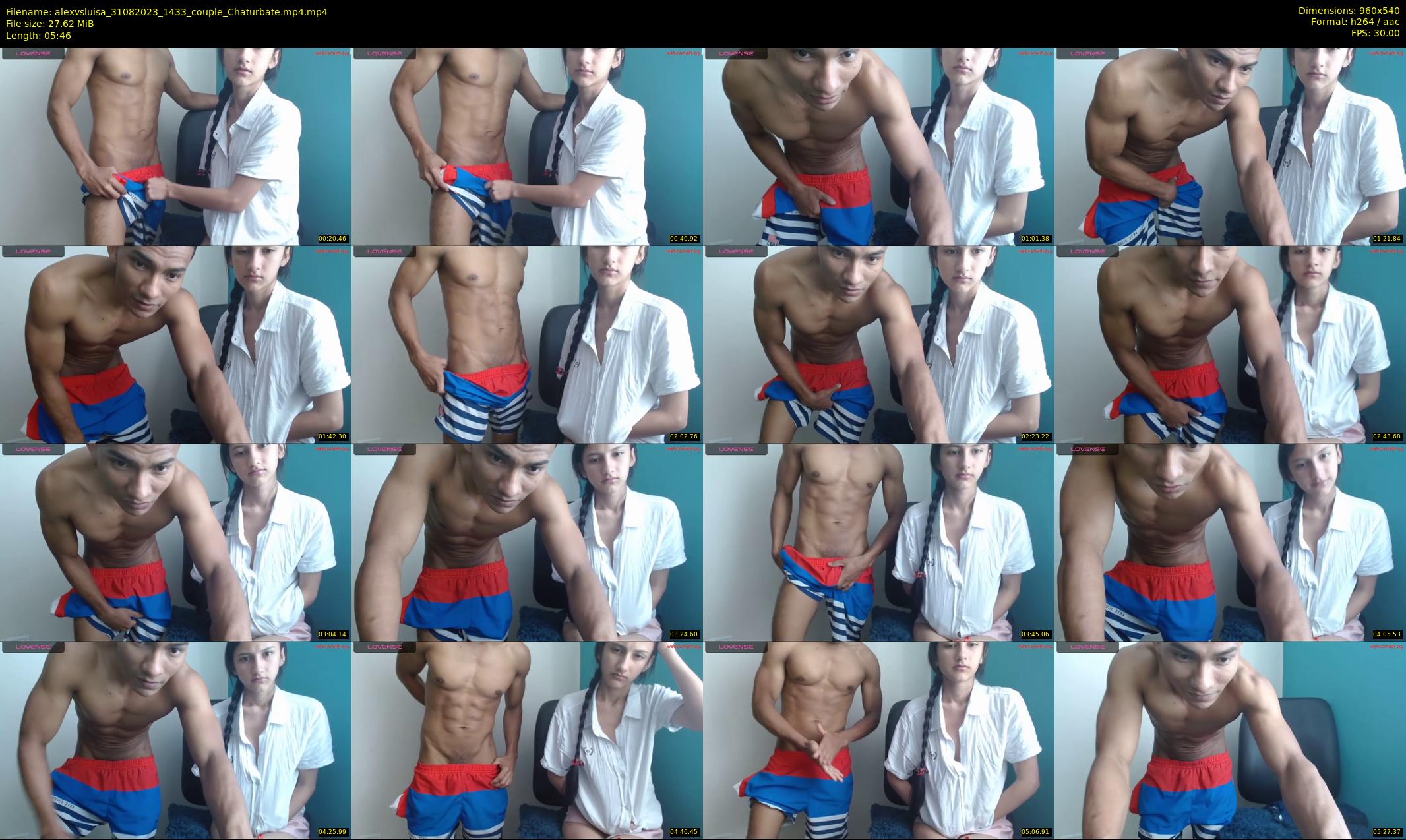 alexvsluisa — 6 minute Chaturbate couple cam show recording, 480p, Aug 31, 2023