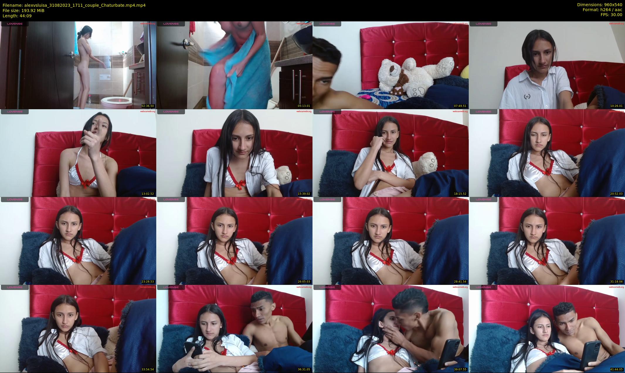 alexvsluisa — 45 minute Chaturbate couple cam show recording, 480p, Aug 31, 2023