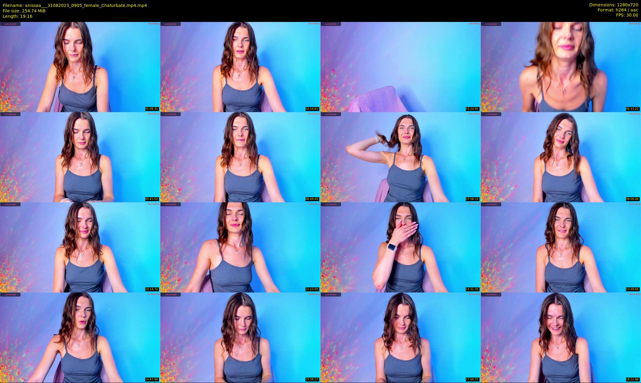 anissaa__ — 20 minute Chaturbate female cam show recording, 720p, Aug 31, 2023