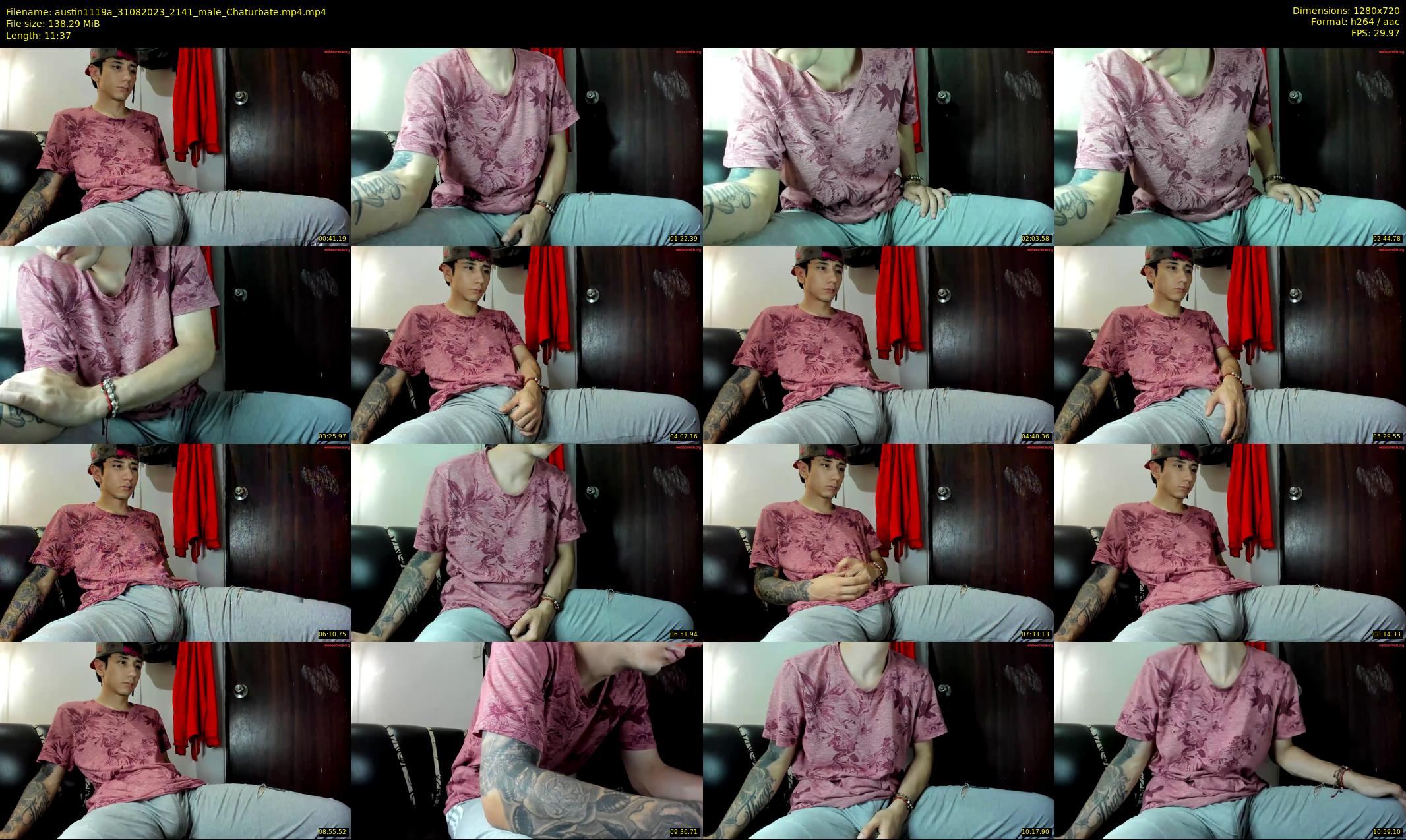 austin1119a — 12 minute Chaturbate male cam show recording, 720p, Aug 31, 2023