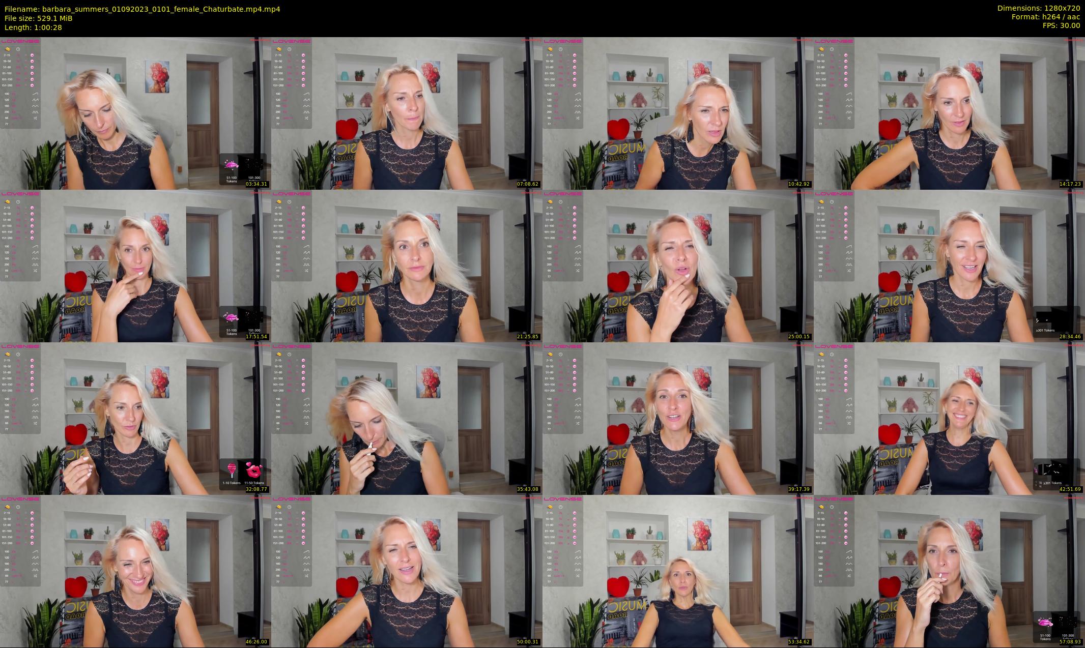 barbara_summers — 61 minute Chaturbate female cam show recording, 720p, Sep 1, 2023