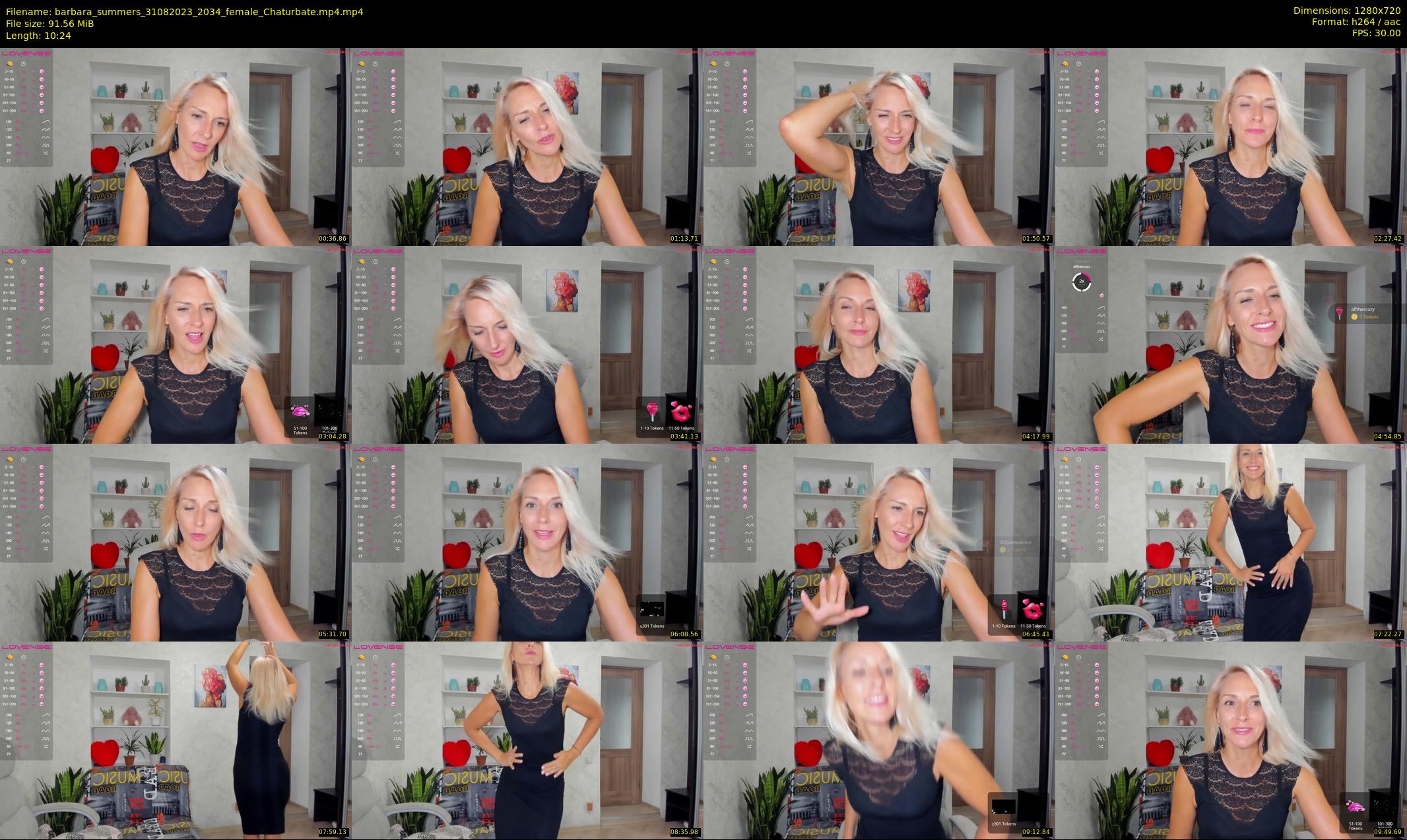 barbara_summers — 11 minute Chaturbate female cam show recording, 720p, Aug 31, 2023