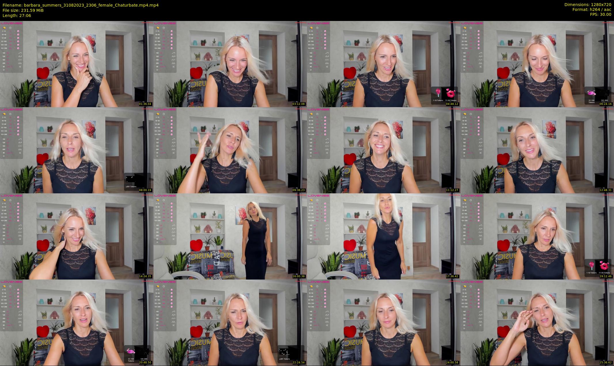 barbara_summers — 28 minute Chaturbate female cam show recording, 720p, Aug 31, 2023