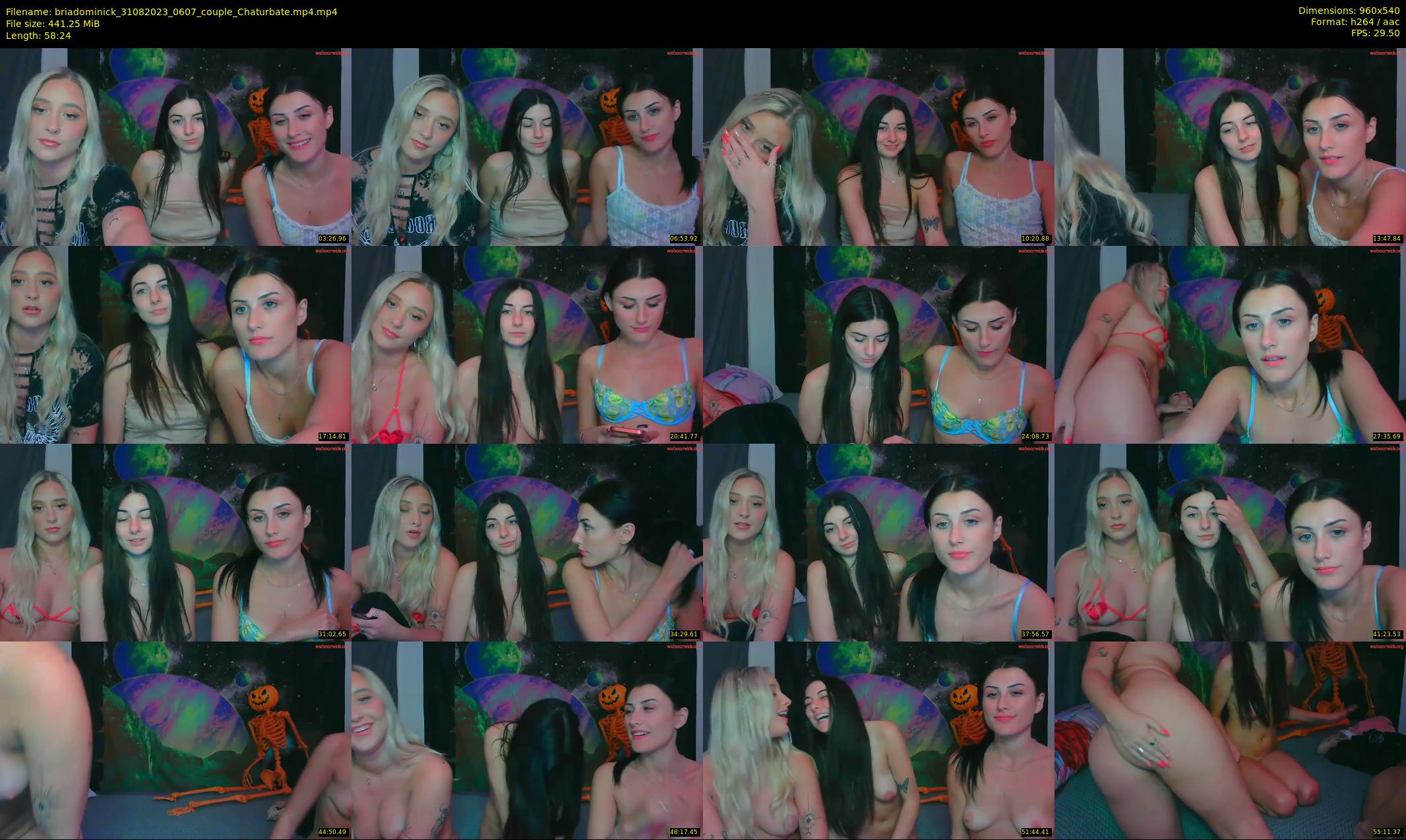 briadominick — 59 minute Chaturbate couple cam show recording, 480p, Aug 31, 2023