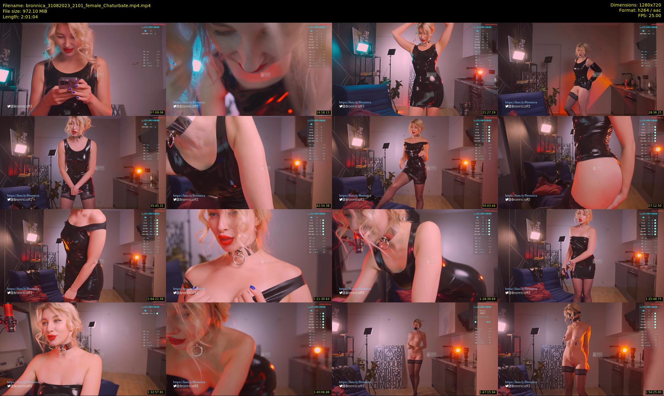 bronnica — 122 minute Chaturbate female cam show recording, 720p, Aug 31, 2023