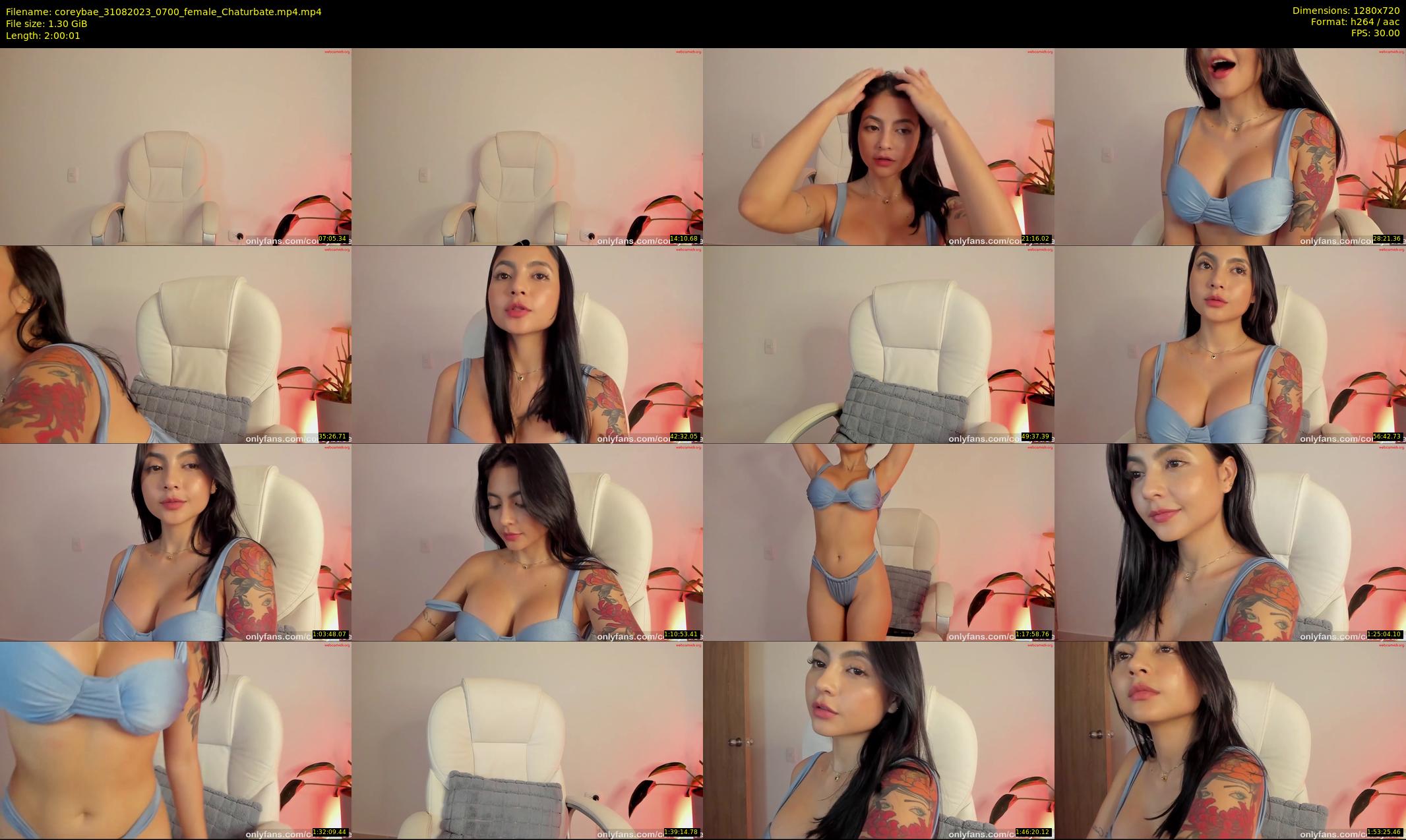 coreybae — 121 minute Chaturbate female cam show recording, 720p, Aug 31, 2023