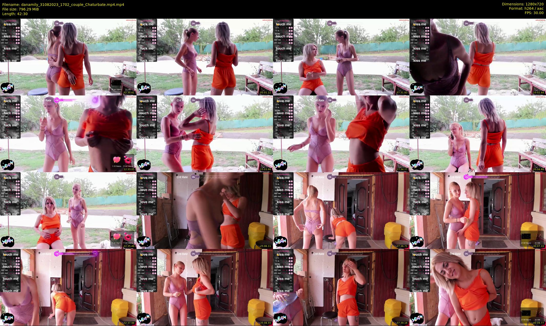 danamily — 43 minute Chaturbate female cam show recording, 720p, Aug 31, 2023