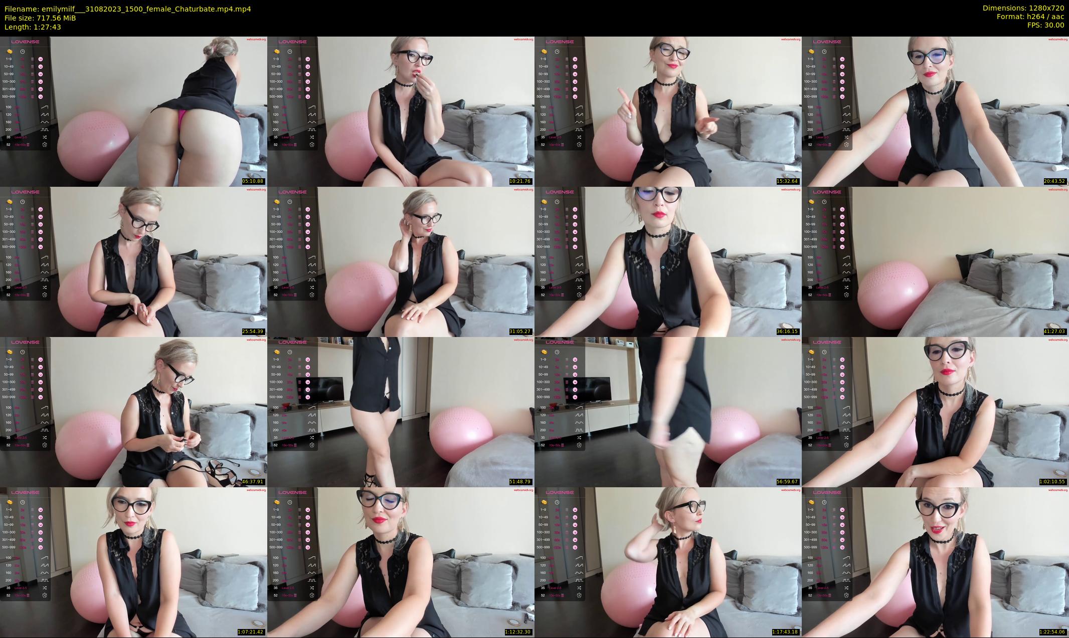 emilymilf__ — 88 minute Chaturbate female cam show recording, 720p, Aug 31, 2023