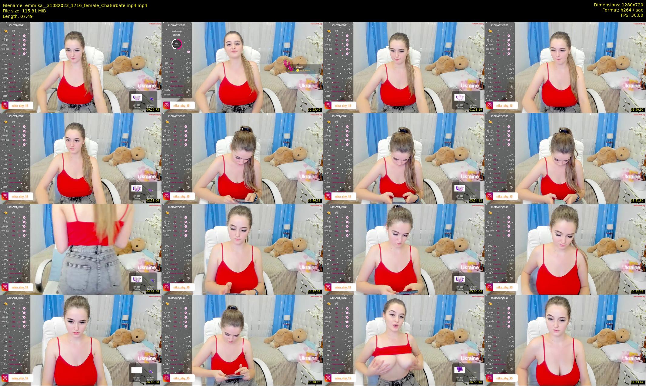 emmika_ — 8 minute Chaturbate female cam show recording, 720p, Aug 31, 2023