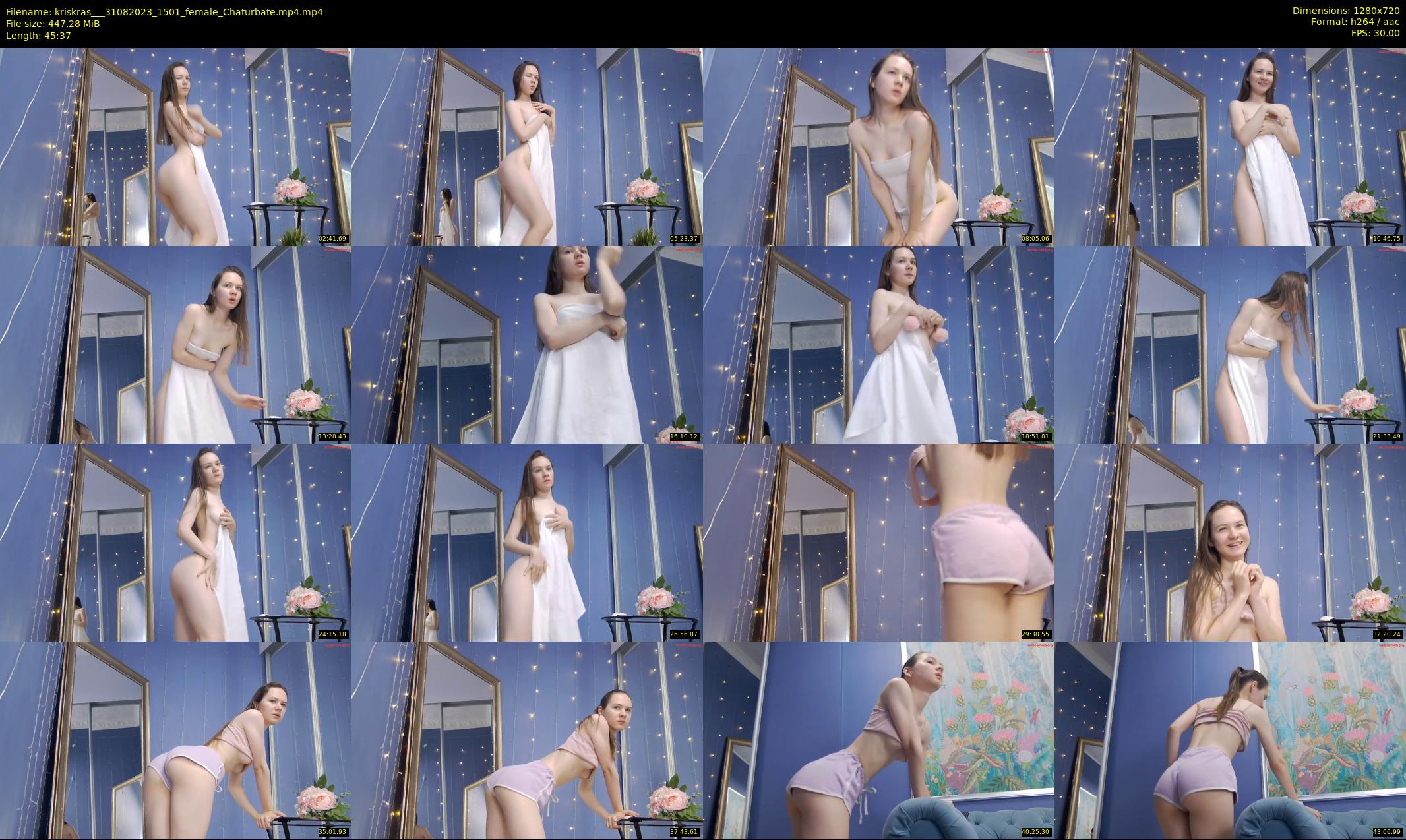 kriskras__ — 46 minute Chaturbate female cam show recording, 720p, Aug 31, 2023