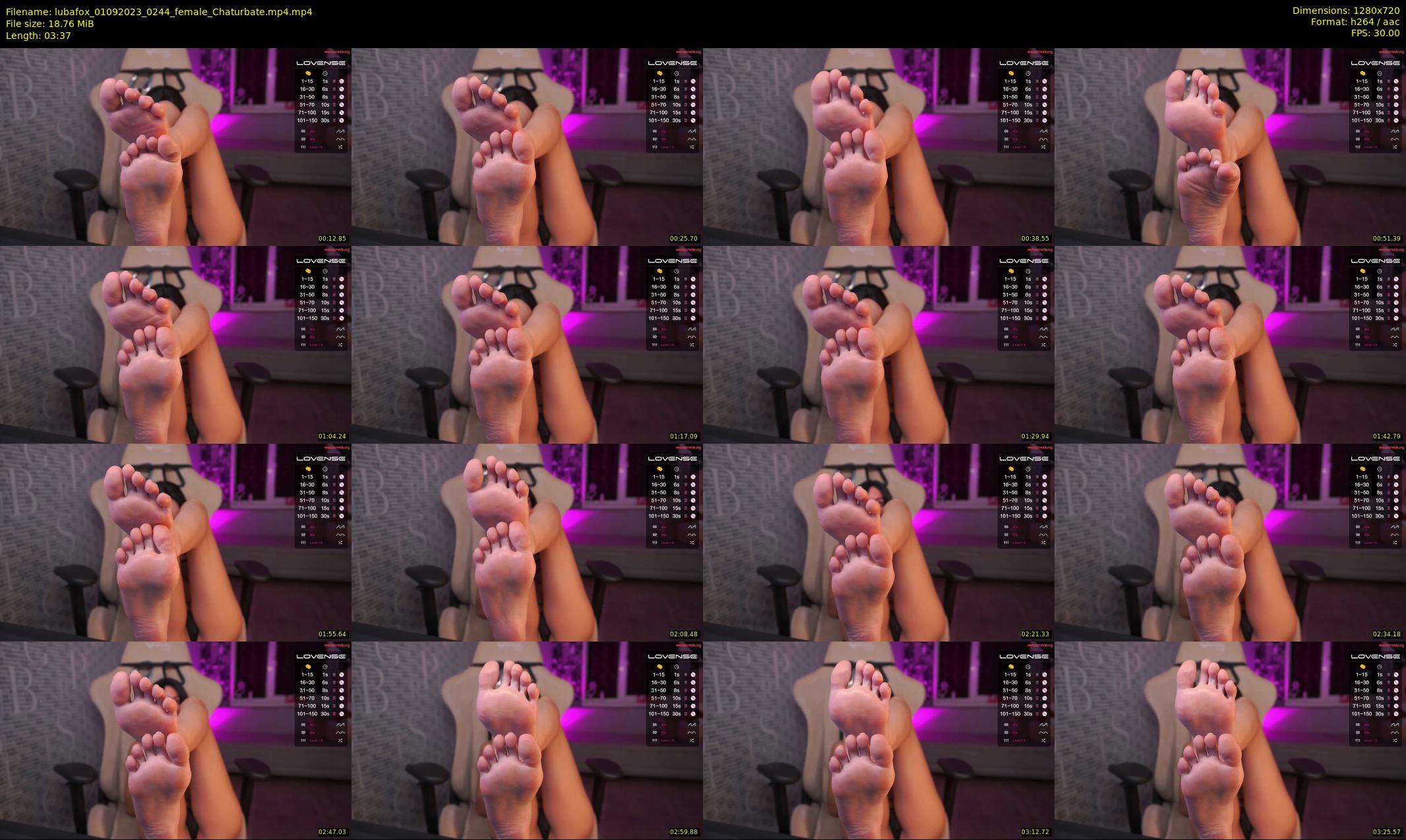 lubafox — 4 minute Chaturbate female cam show recording, 720p, Sep 1, 2023