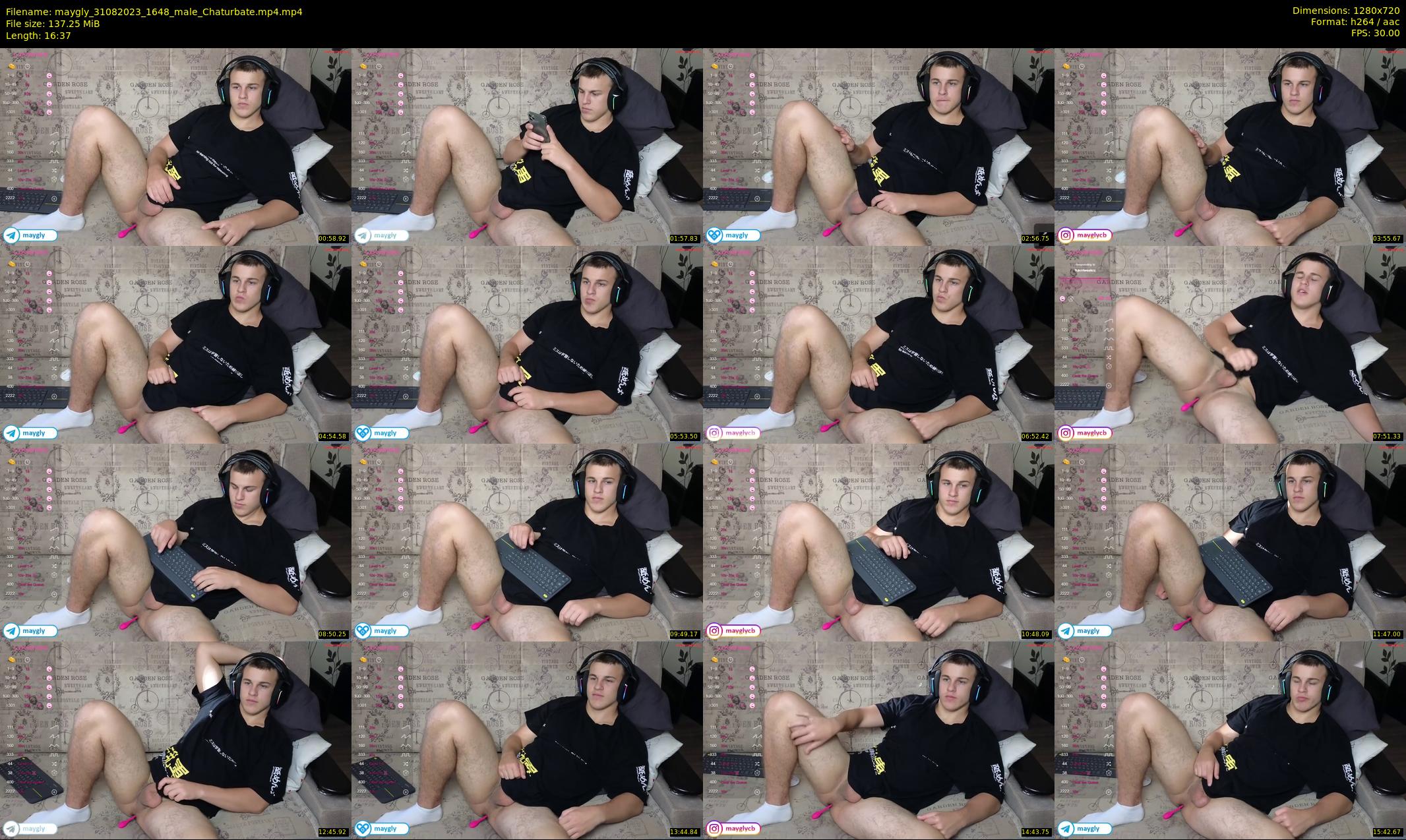 maygly — 17 minute Chaturbate male cam show recording, 720p, Aug 31, 2023