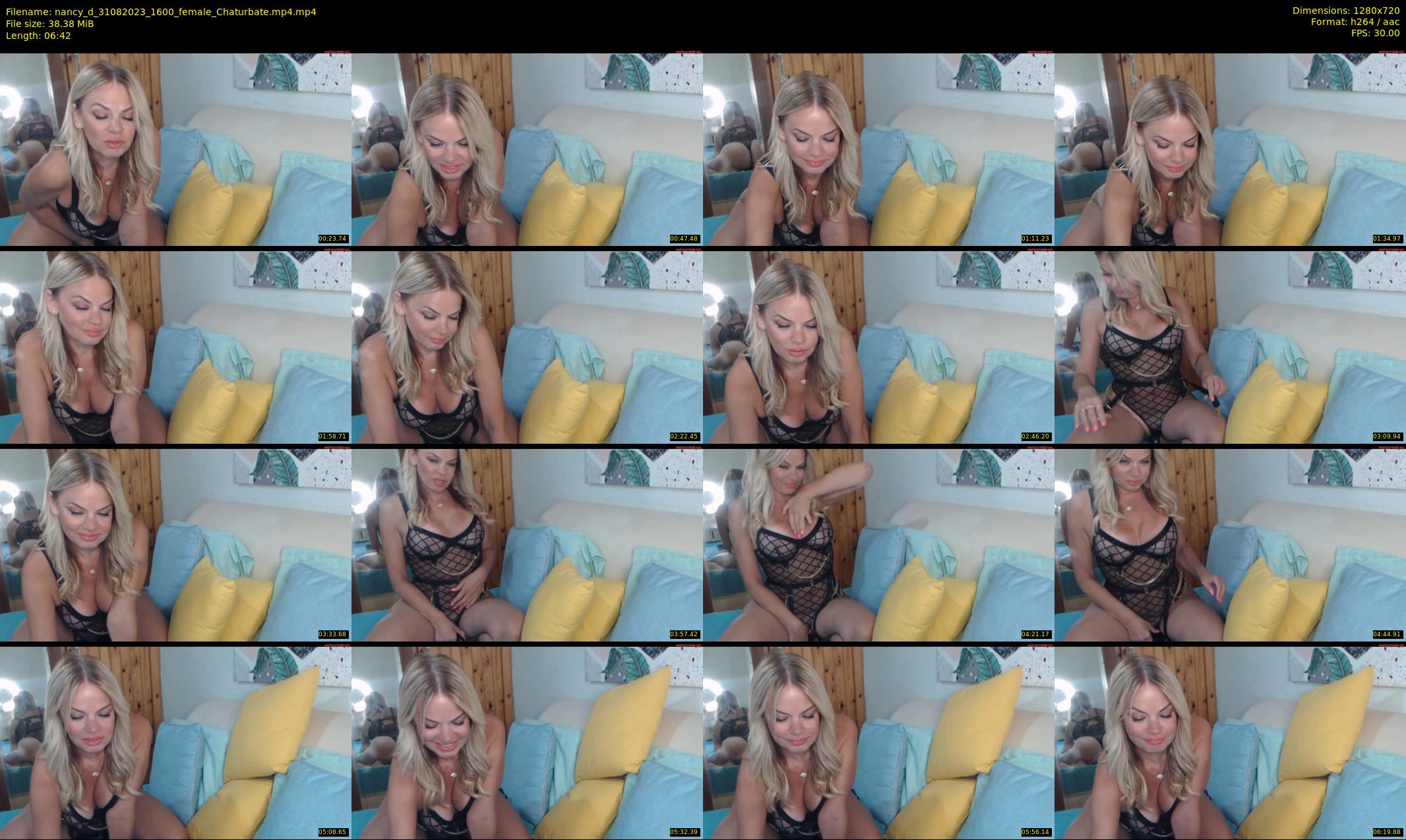 nancy_d — 7 minute Chaturbate female cam show recording, 720p, Aug 31, 2023
