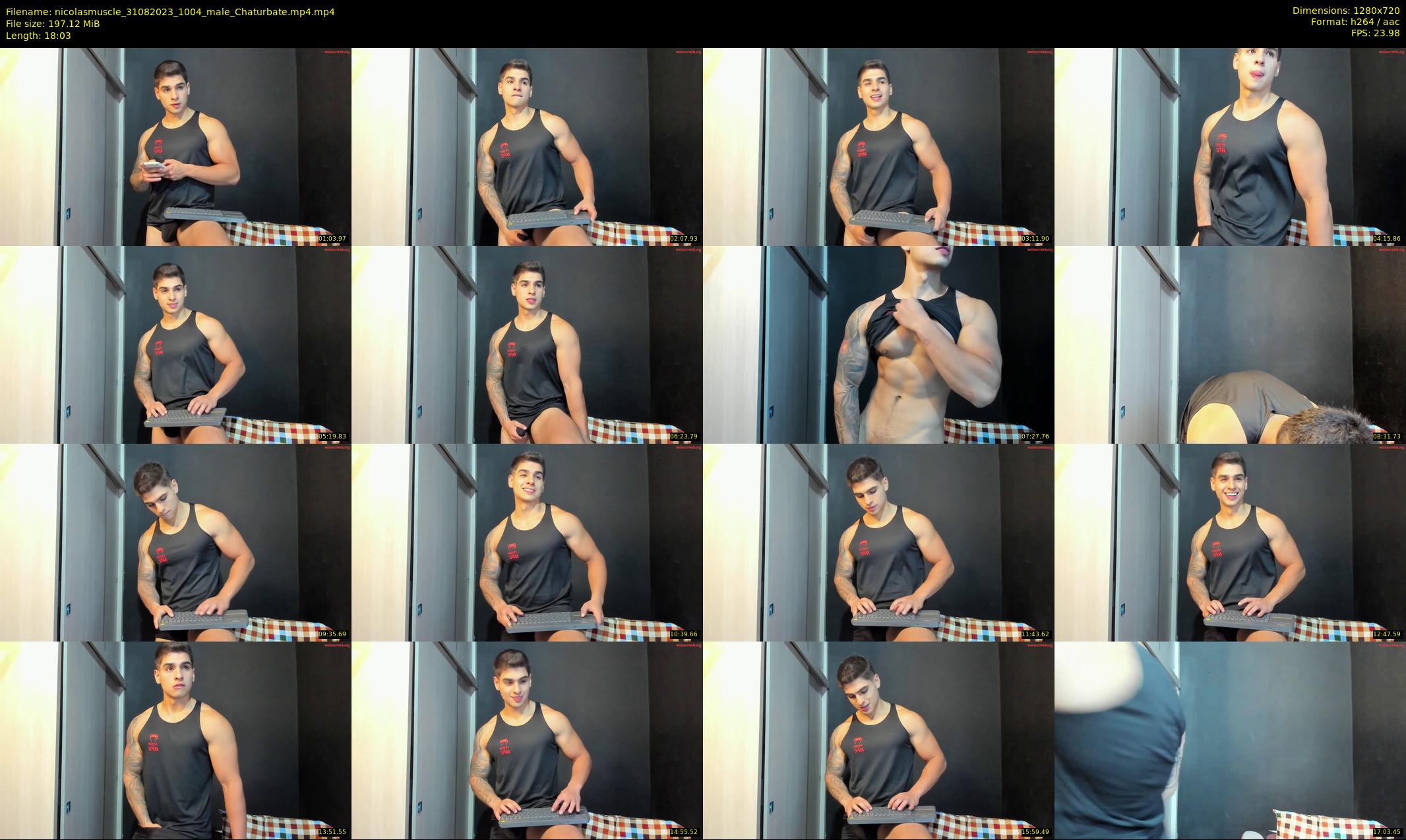 nicolasmuscle — 19 minute Chaturbate male cam show recording, 720p, Aug 31, 2023