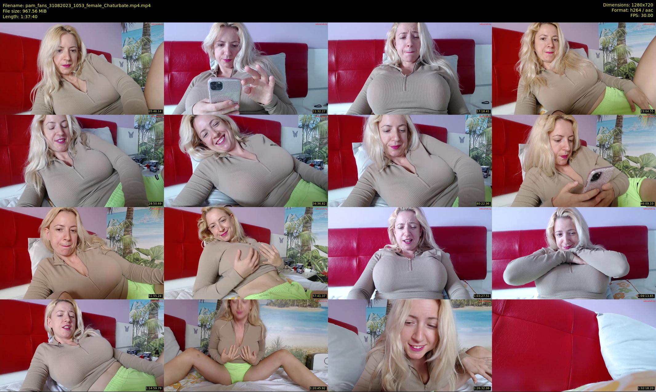 pam_fans — 98 minute Chaturbate female cam show recording, 720p, Aug 31, 2023