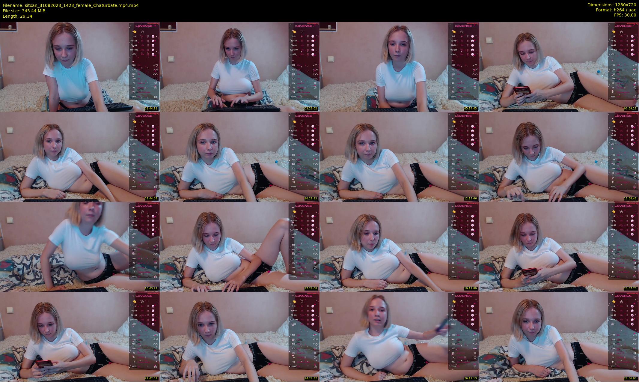 sitxan — 30 minute Chaturbate female cam show recording, 720p, Aug 31, 2023