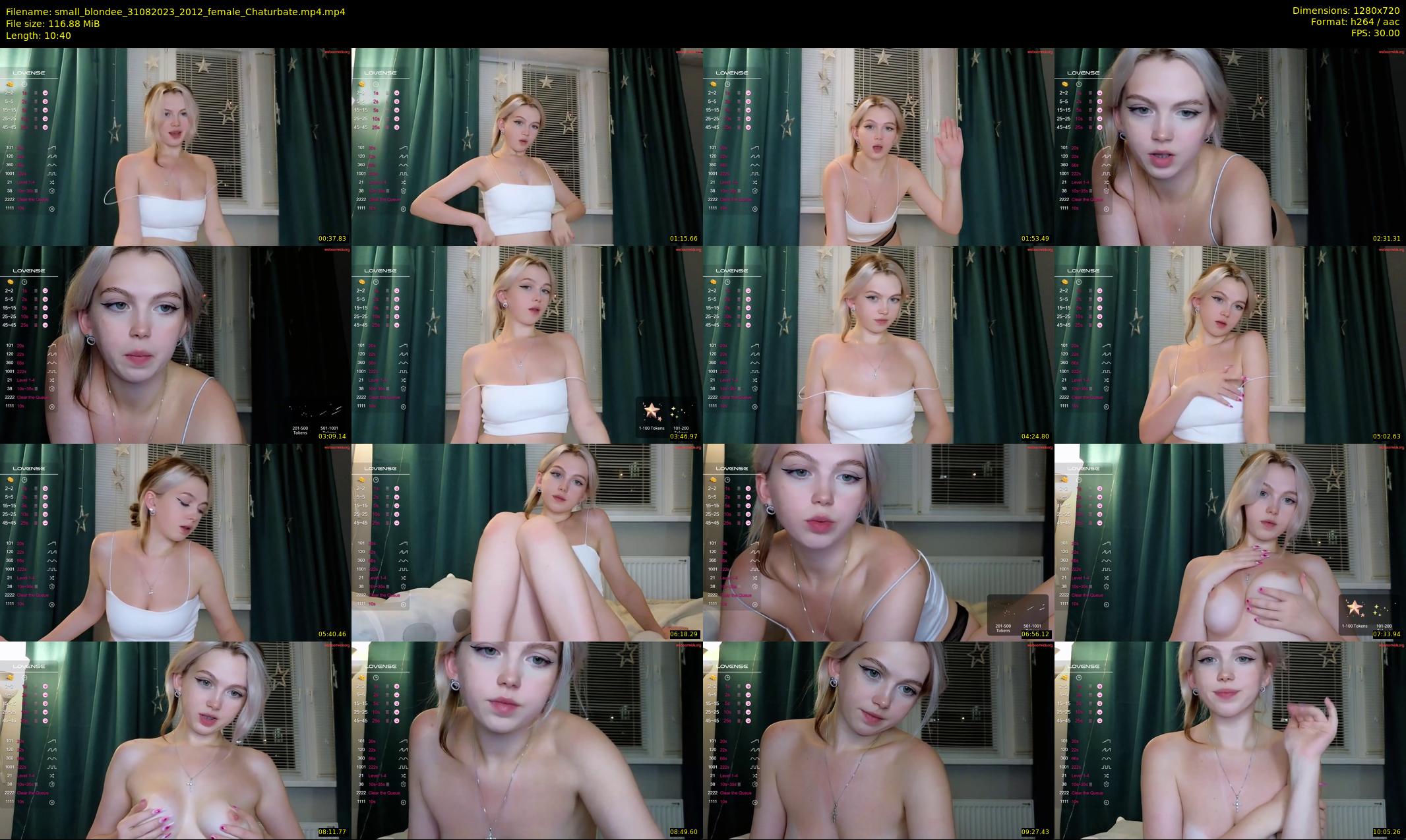 small_blondee — 11 minute Chaturbate female cam show recording, 720p, Aug 31, 2023