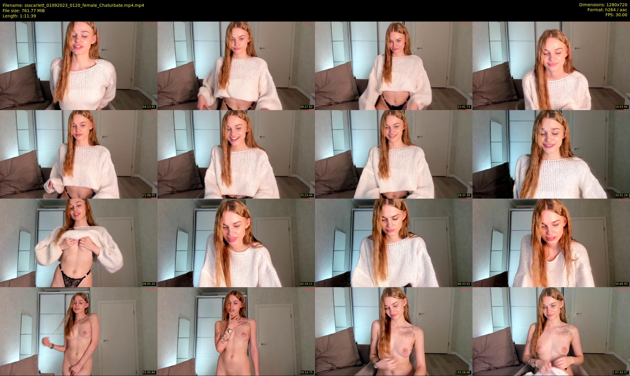 ssscarlett — 72 minute Chaturbate female cam show recording, 720p, Sep 1, 2023