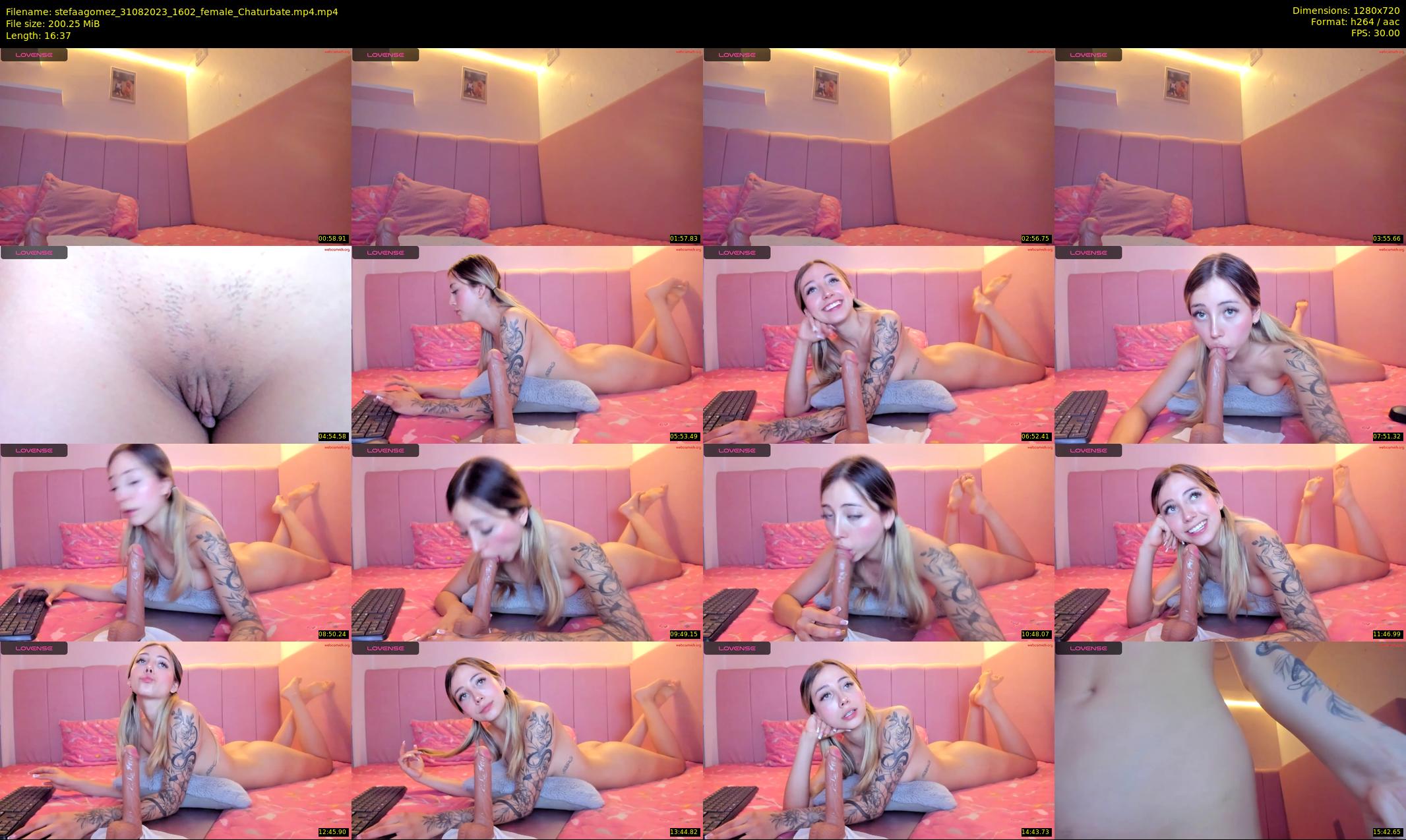 stefaagomez — 17 minute Chaturbate female cam show recording, 720p, Aug 31, 2023