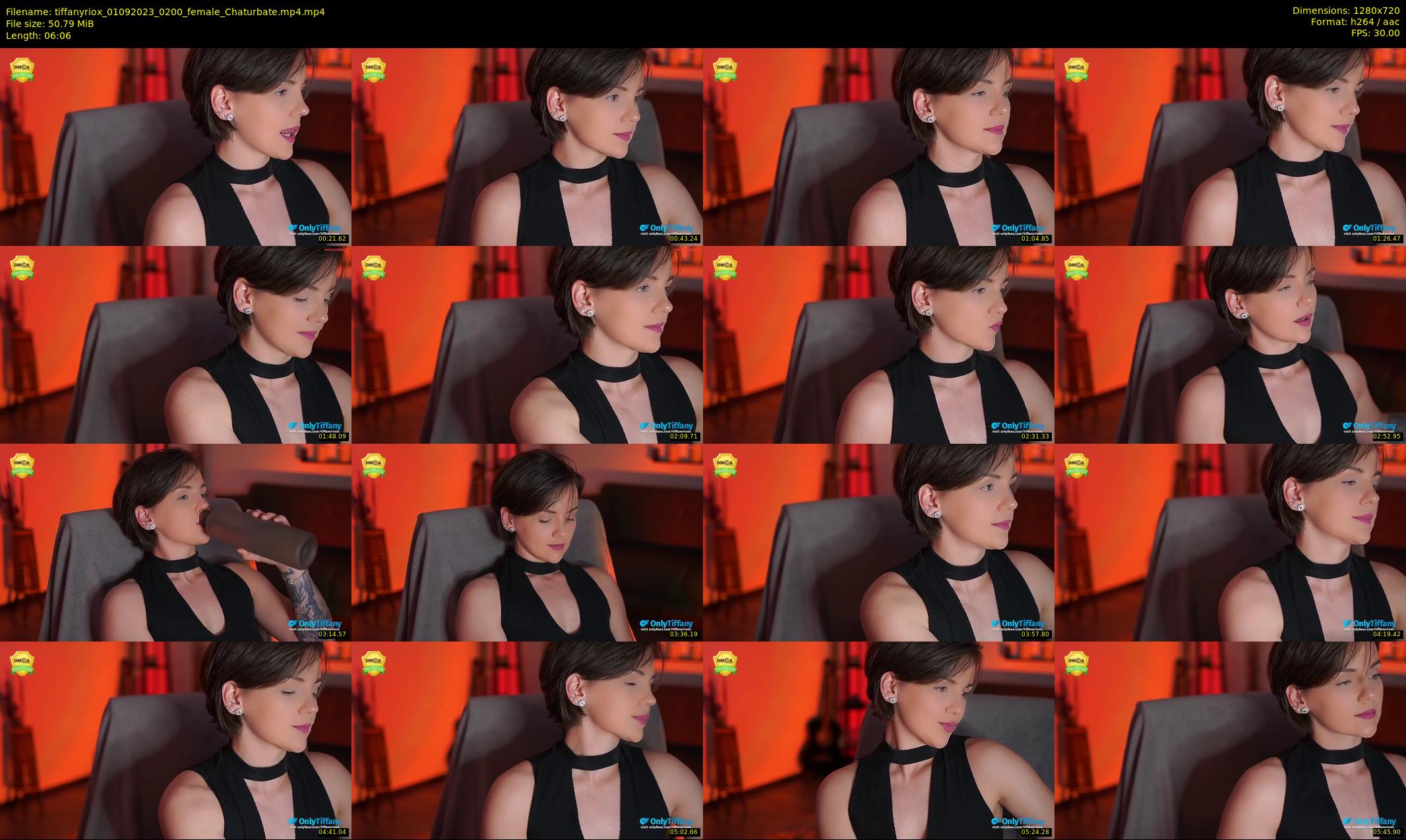 tiffanyriox — 7 minute Chaturbate female cam show recording, 720p, Sep 1, 2023