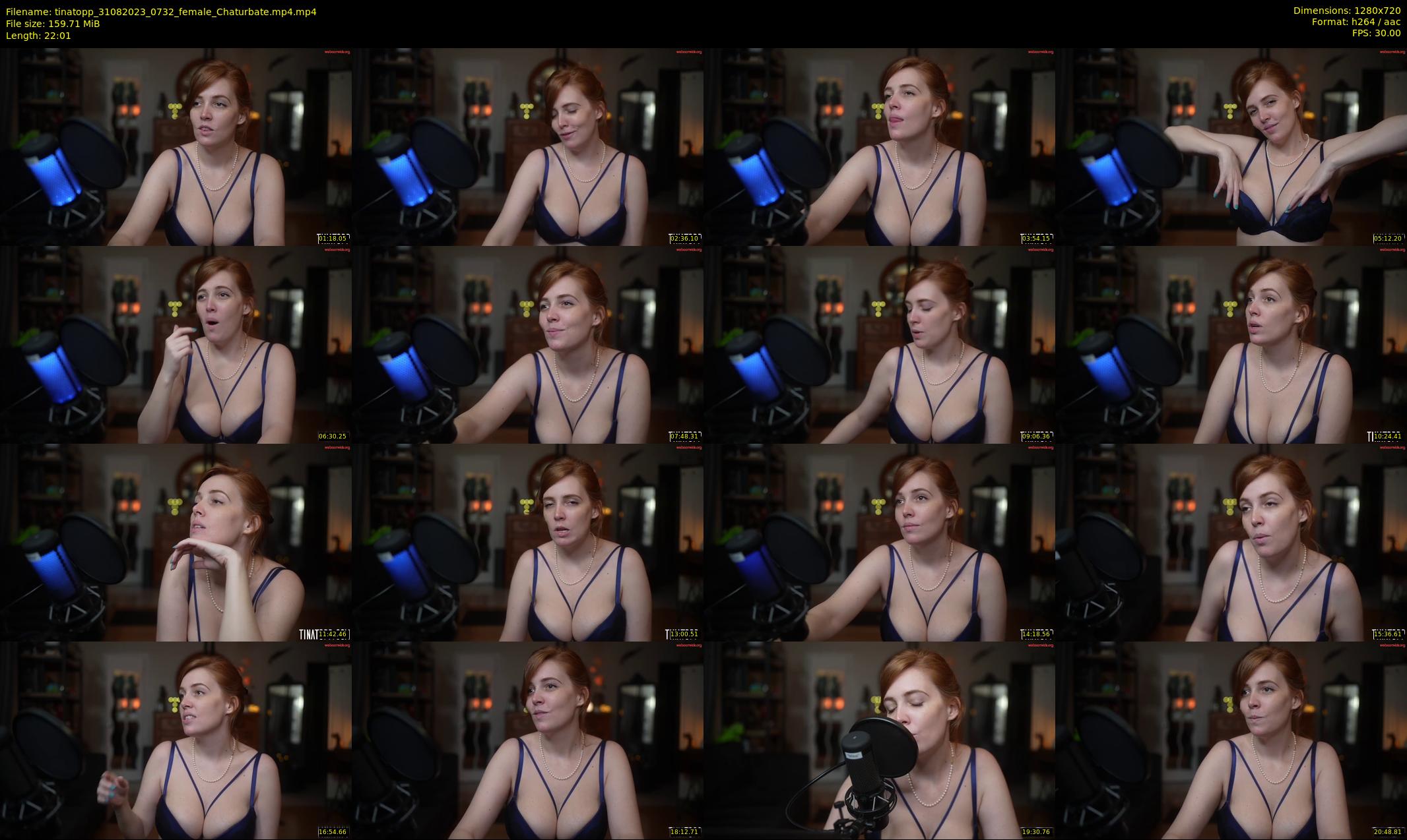 tinatopp — 23 minute Chaturbate female cam show recording, 720p, Aug 31, 2023