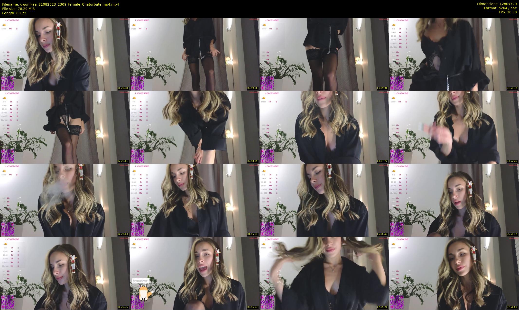 uwunikaa — 9 minute Chaturbate female cam show recording, 720p, Aug 31, 2023