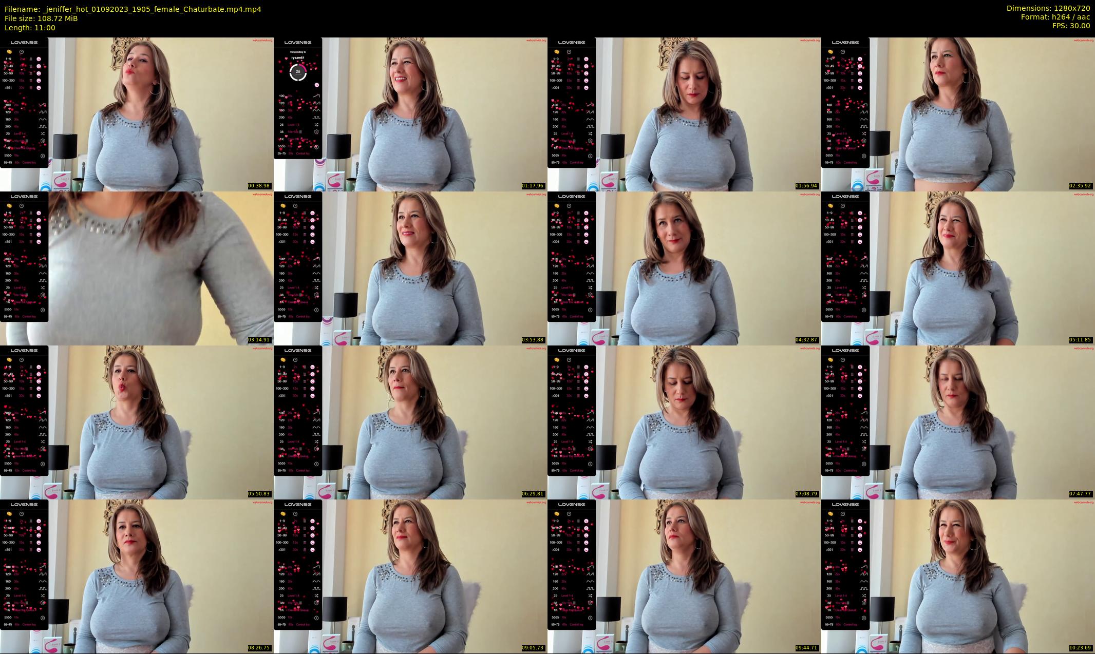_jeniffer_hot — 11 minute Chaturbate female cam show recording, 720p, Sep 1, 2023
