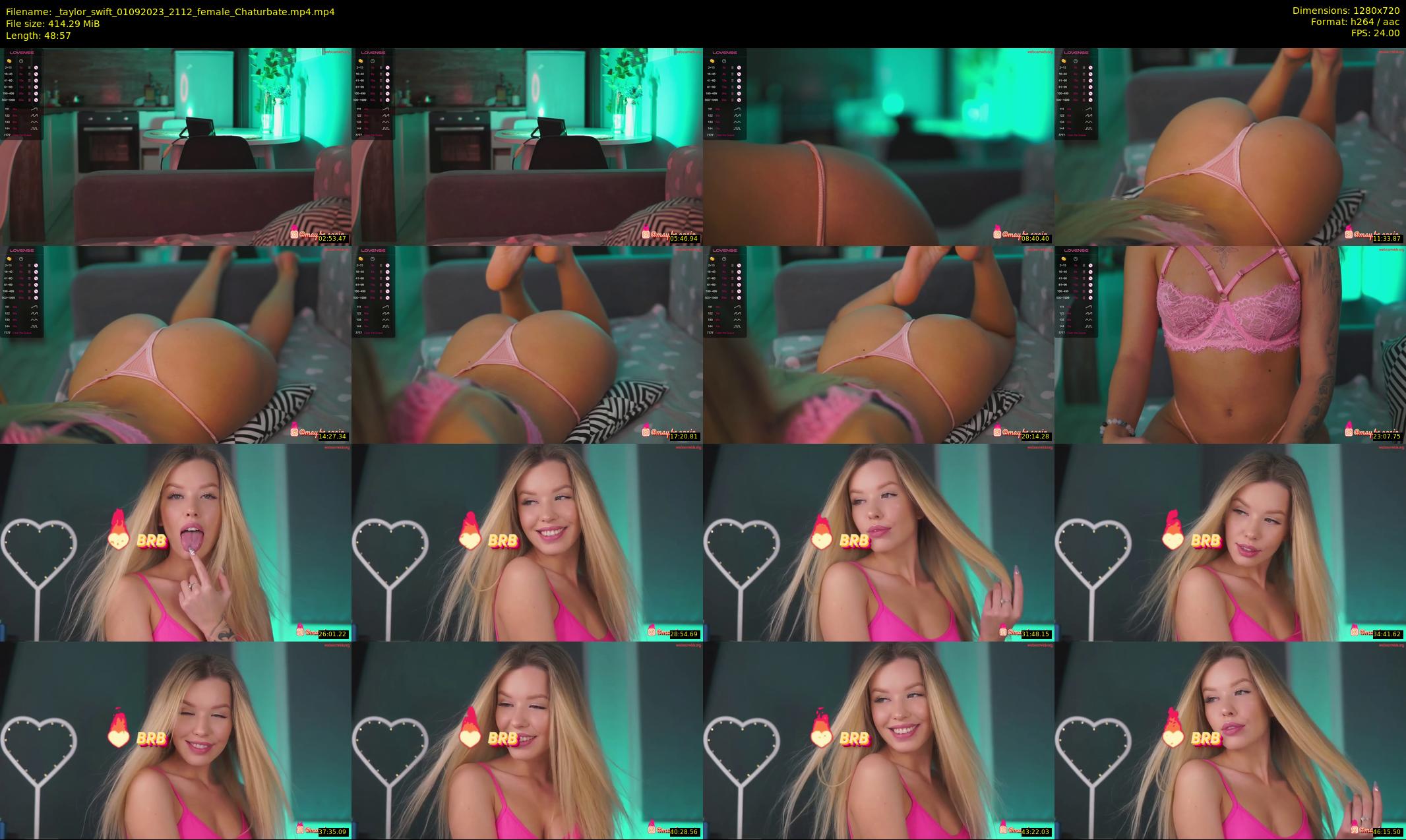 _taylor_swift — 49 minute Chaturbate female cam show recording, 720p, Sep 1, 2023