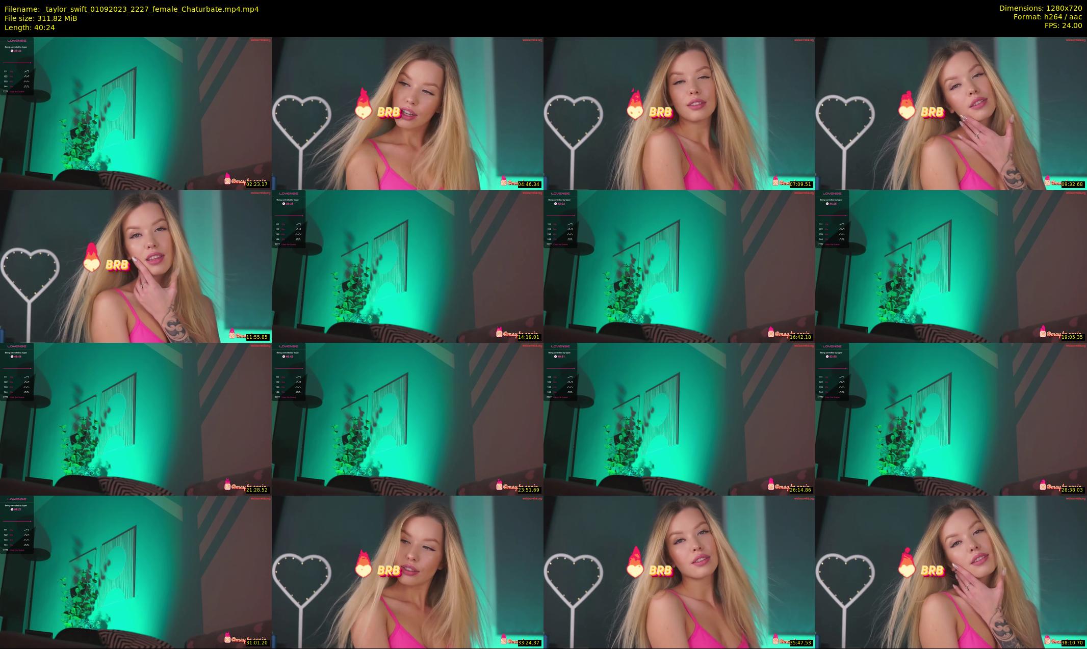 _taylor_swift — 41 minute Chaturbate female cam show recording, 720p, Sep 1, 2023