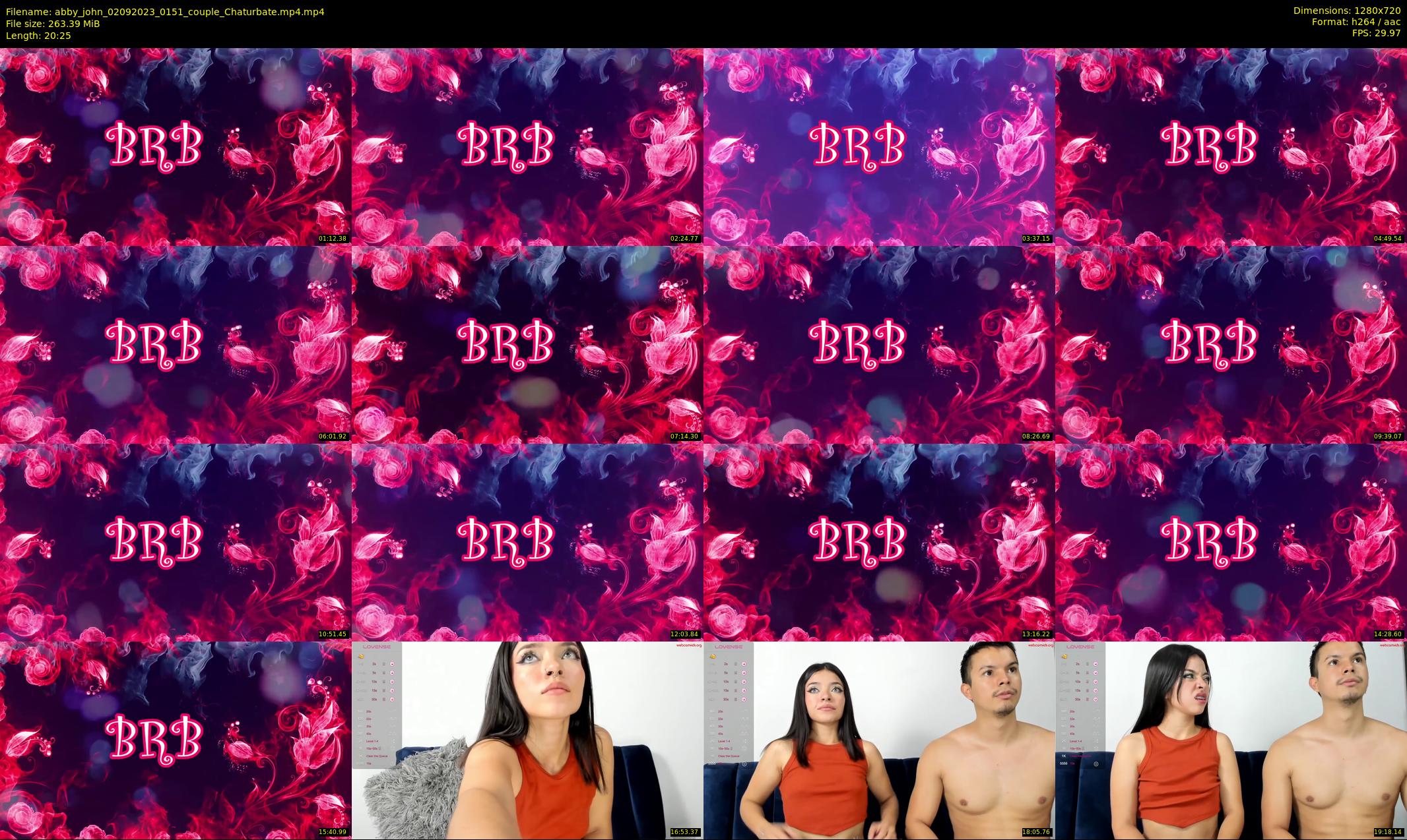 abby_john — 21 minute Chaturbate couple cam show recording, 720p, Sep 2, 2023