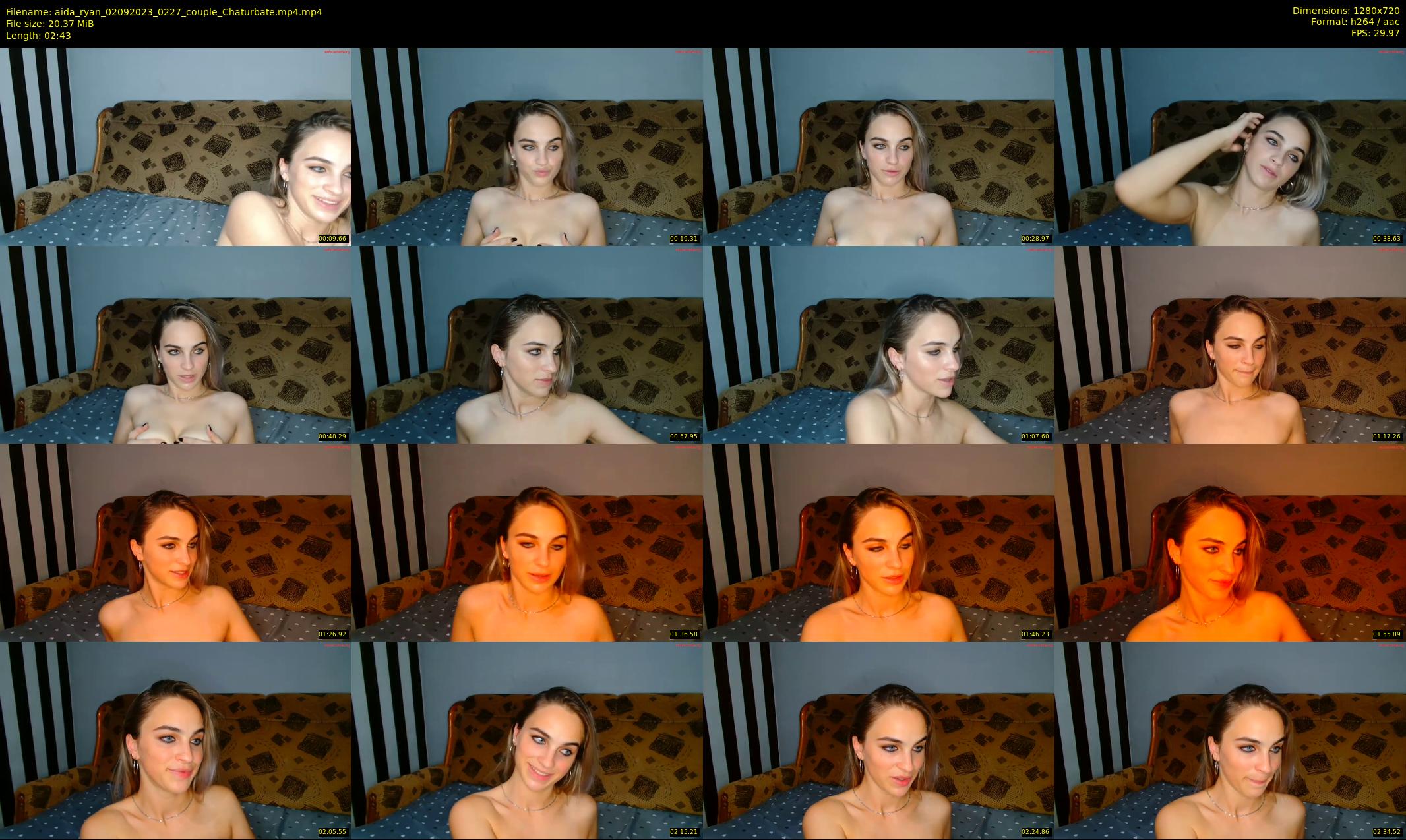 aida_ryan — 3 minute Chaturbate couple cam show recording, 720p, Sep 2, 2023