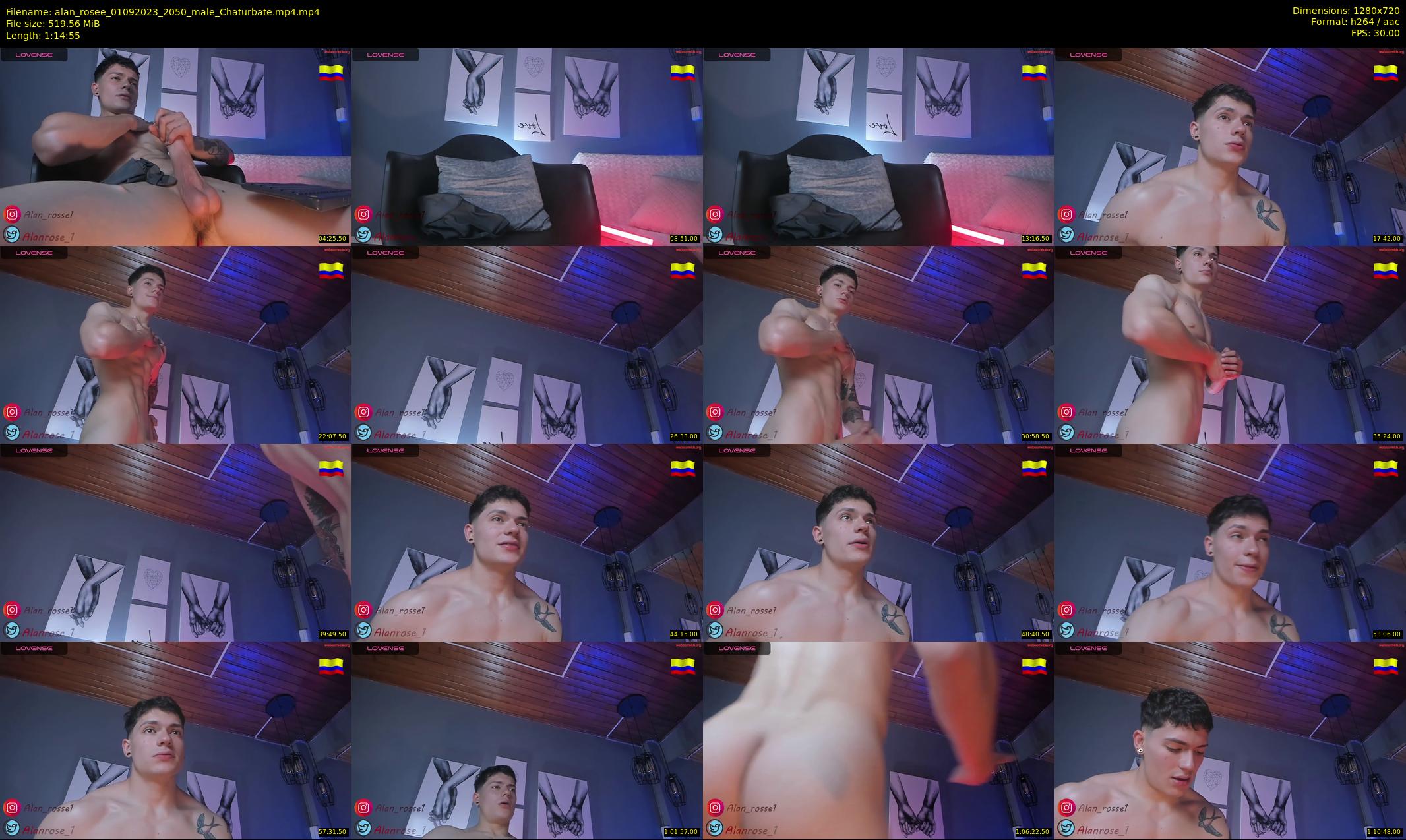 alan_rosee — 75 minute Chaturbate male cam show recording, 720p, Sep 1, 2023