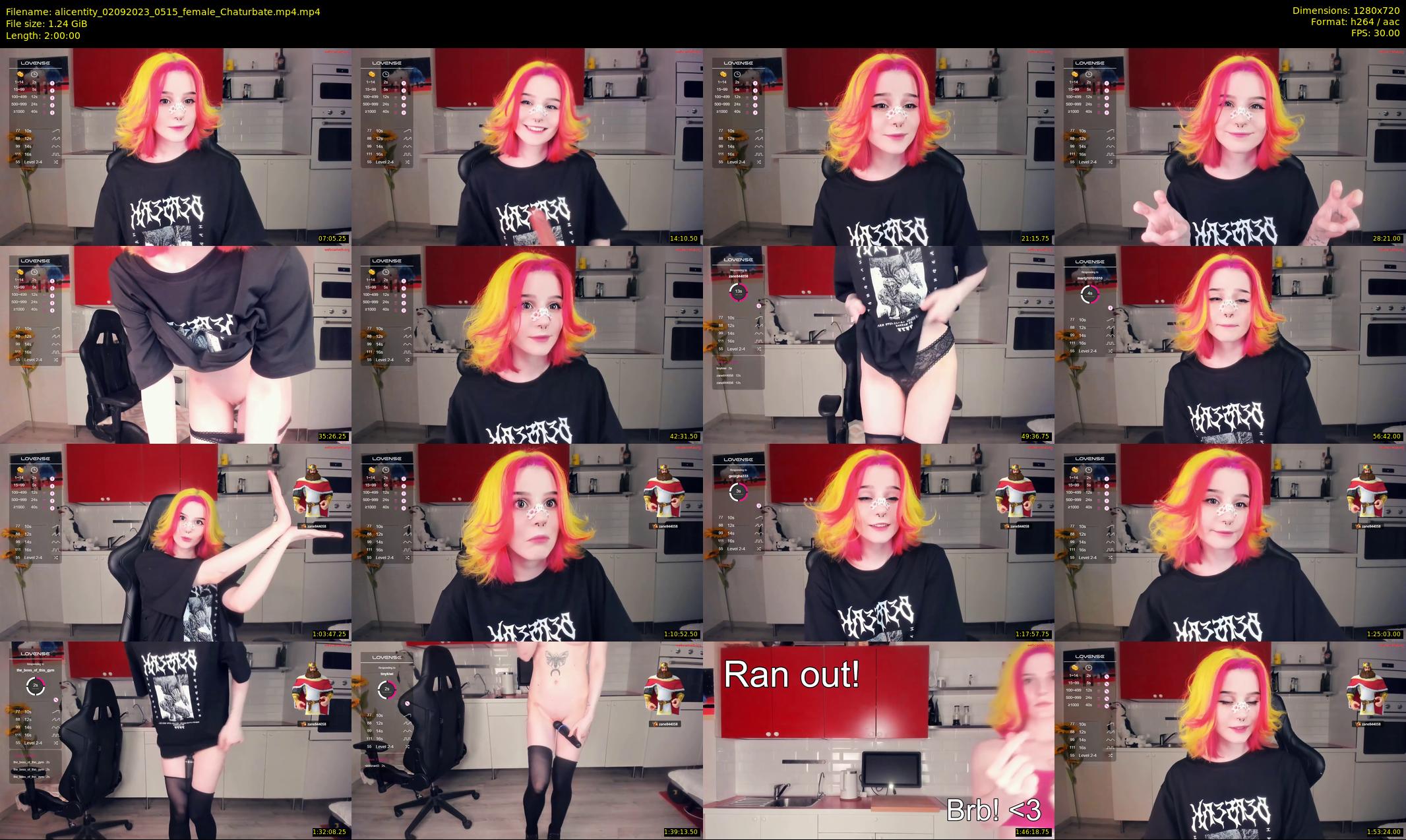 alicentity — 120 minute Chaturbate female cam show recording, 720p, Sep 2, 2023