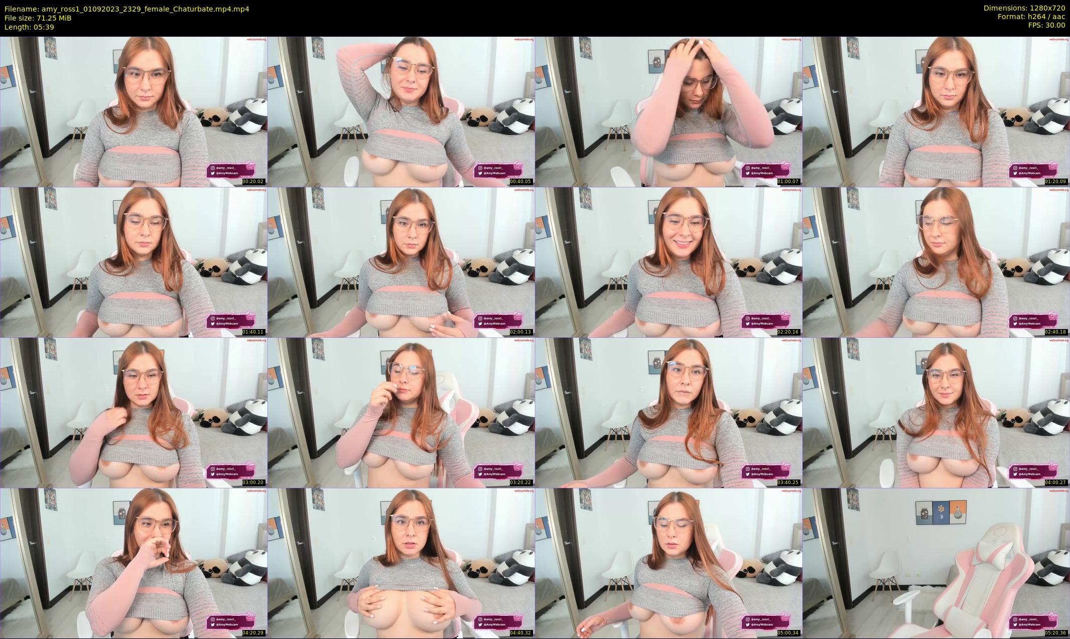 amy_ross1 — 6 minute Chaturbate female cam show recording, 720p, Sep 1, 2023