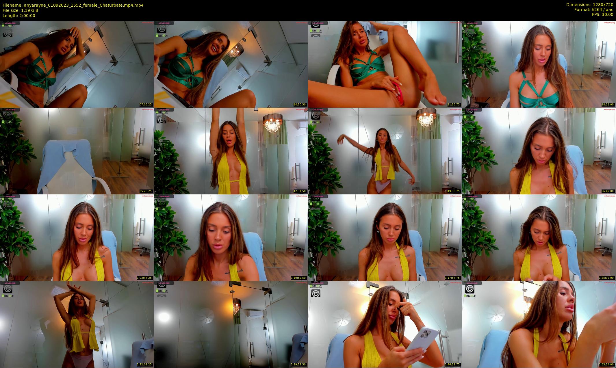 anyarayne — 120 minute Chaturbate female cam show recording, 720p, Sep 1, 2023