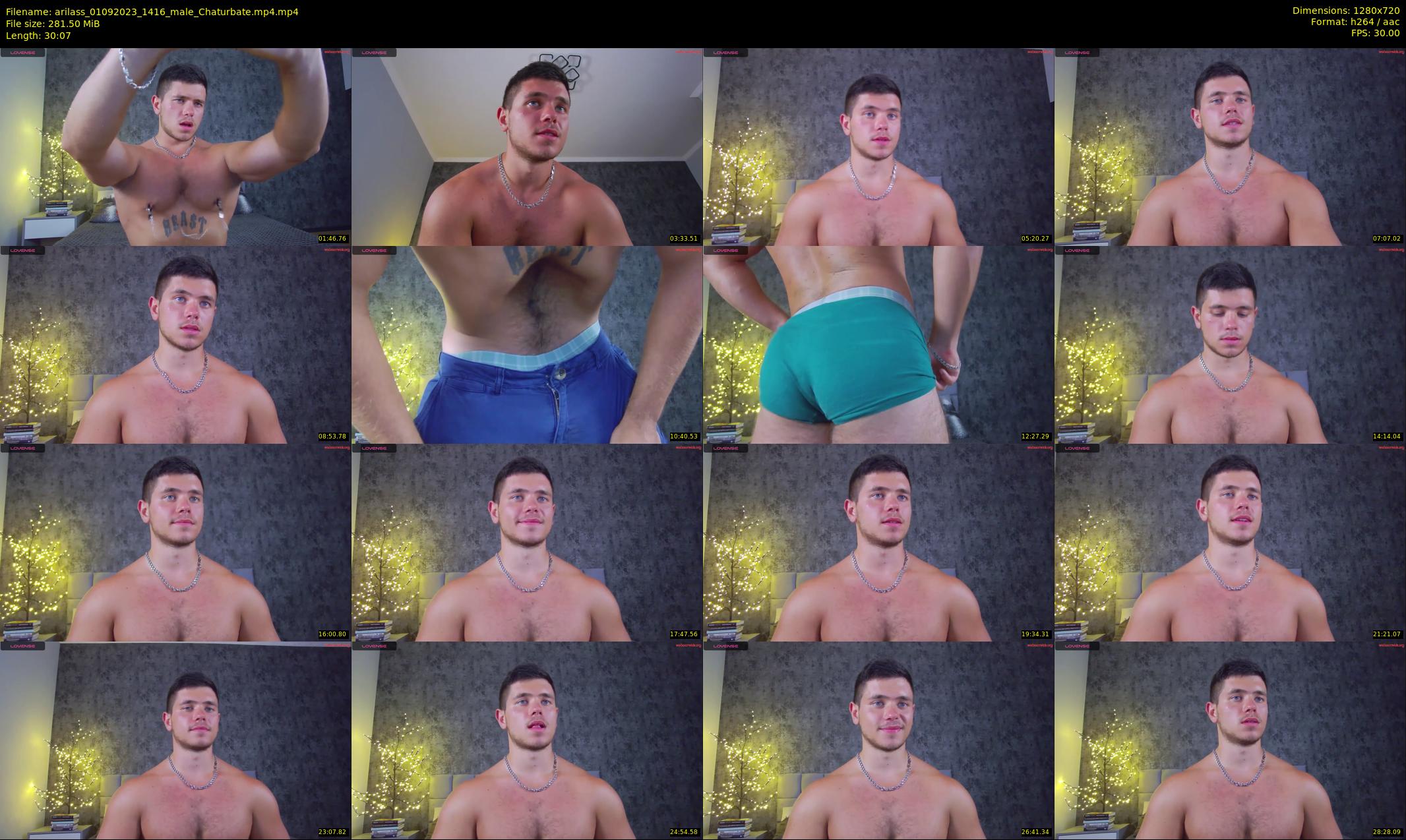 arilass — 31 minute Chaturbate male cam show recording, 720p, Sep 1, 2023